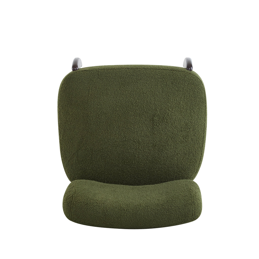[Set of 2] 25.5' Modern Boucle Lounge Chair with Solid Wood Frame, Soft and Durable Boucle Upholstery, Perfect for Living Room, Bedroom, or Office