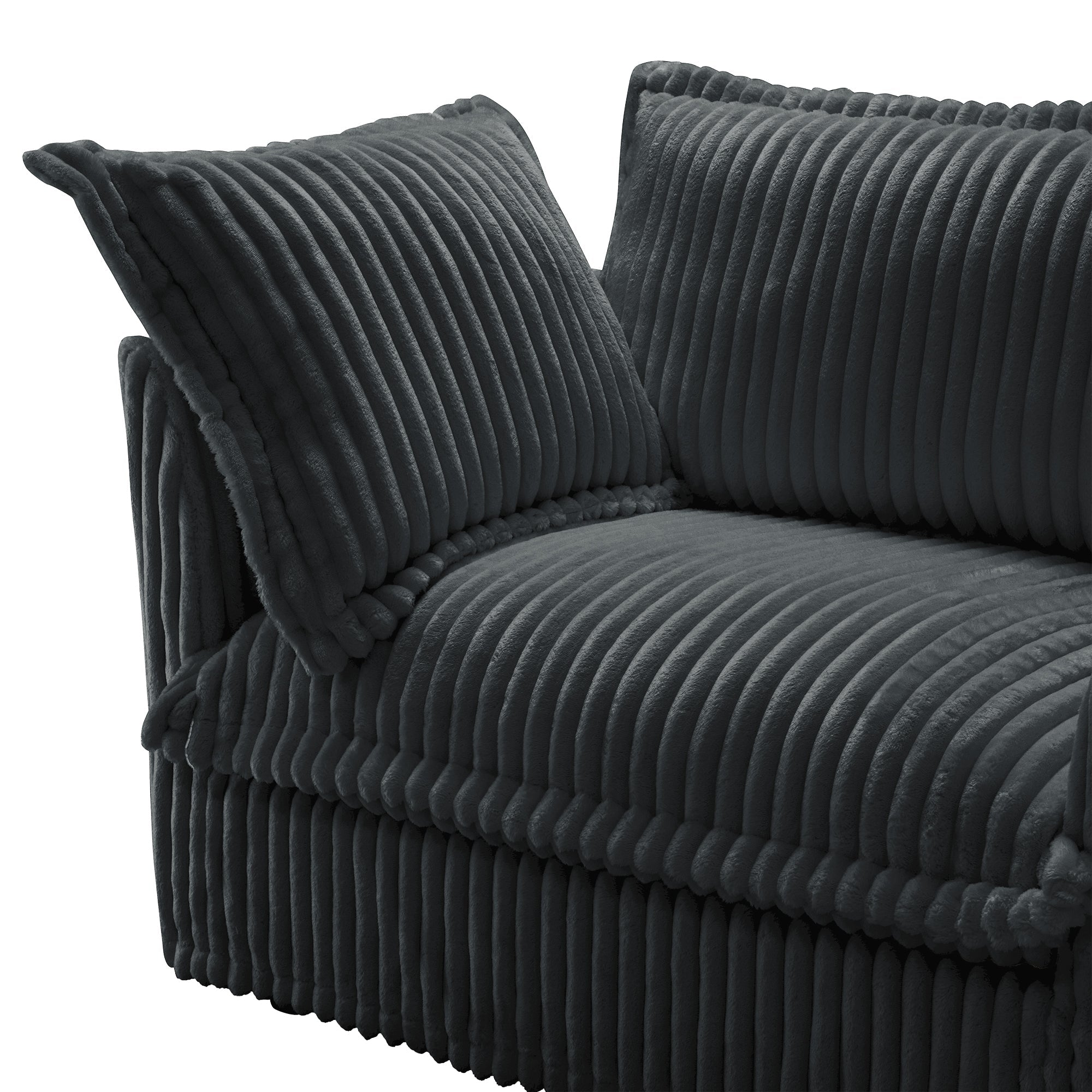 Koala Armless Sofa - Grey