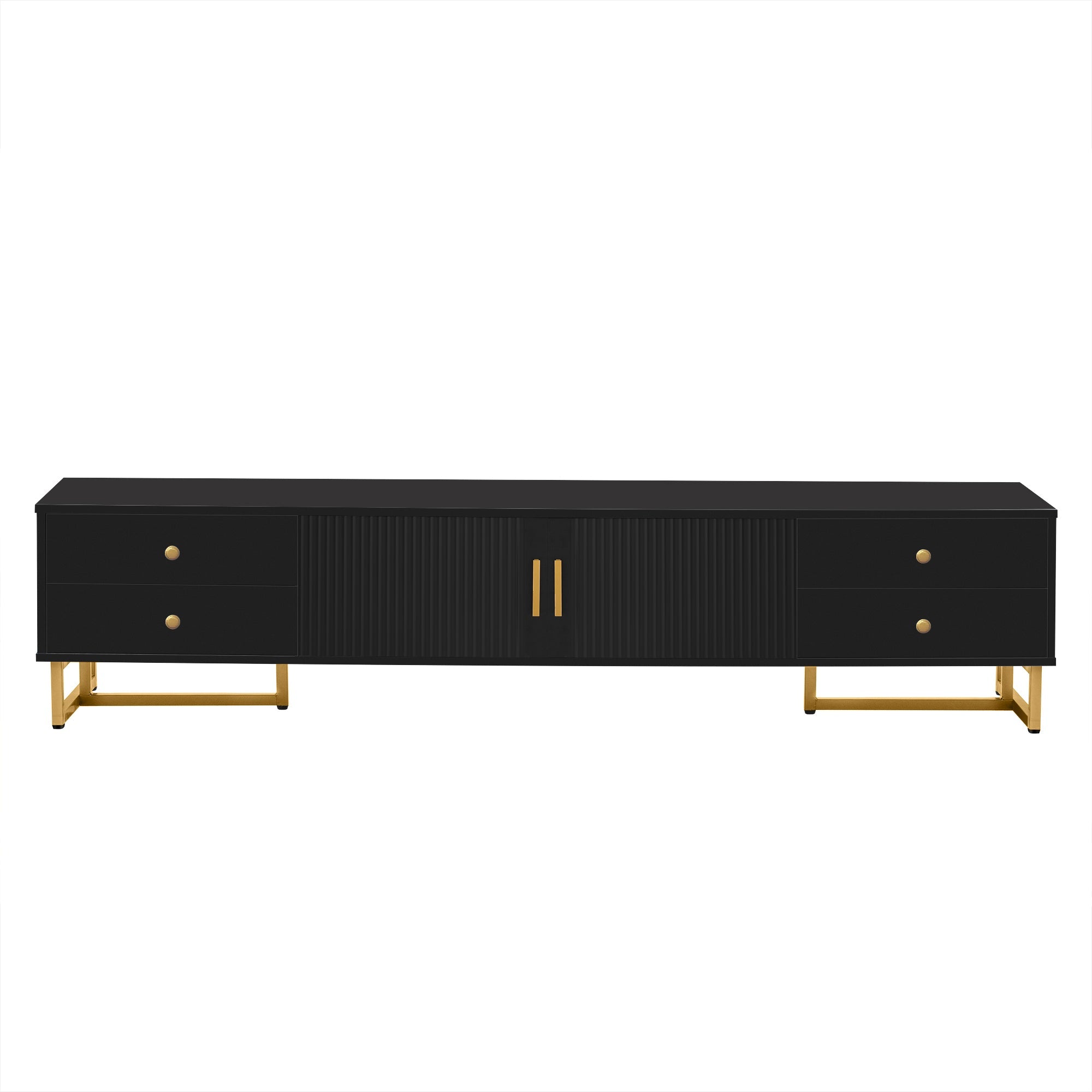 U-Can TV Stand for 65+ Inch TV, Entertainment Center TV Media Console Table, Modern TV Stand with Storage, TV Console Cabinet Furniture for Living Room(OLD SKU: WF530740AAB)