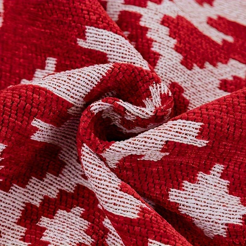 Festive Red Christmas Sofa Cover | Slipcovers for Couches (1-4 Seats)