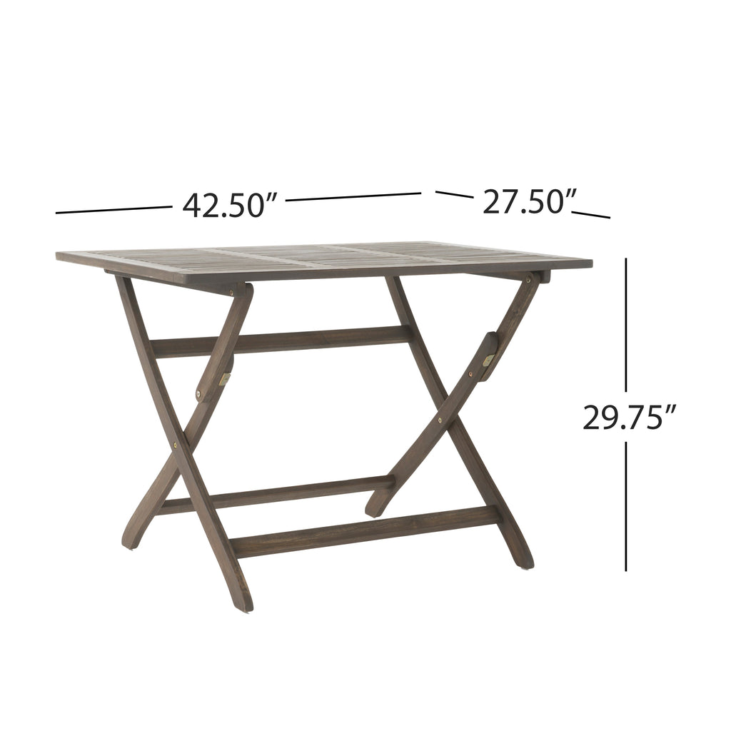 POSITANO  FOLDABLE DINING SET, GREY