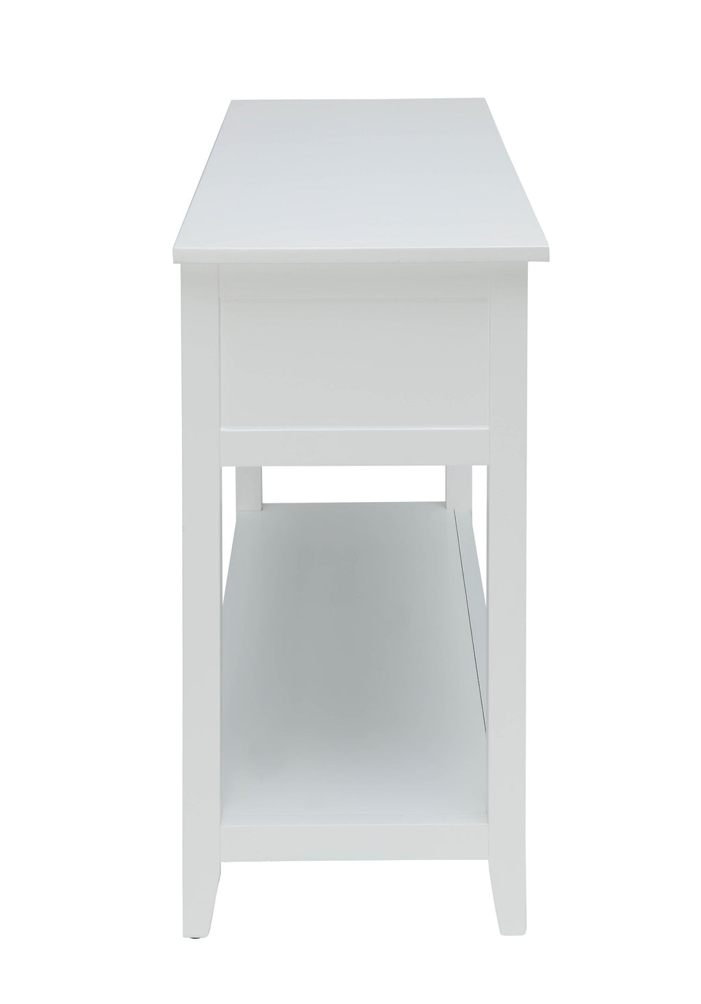 Flavius White Finish Console Table
