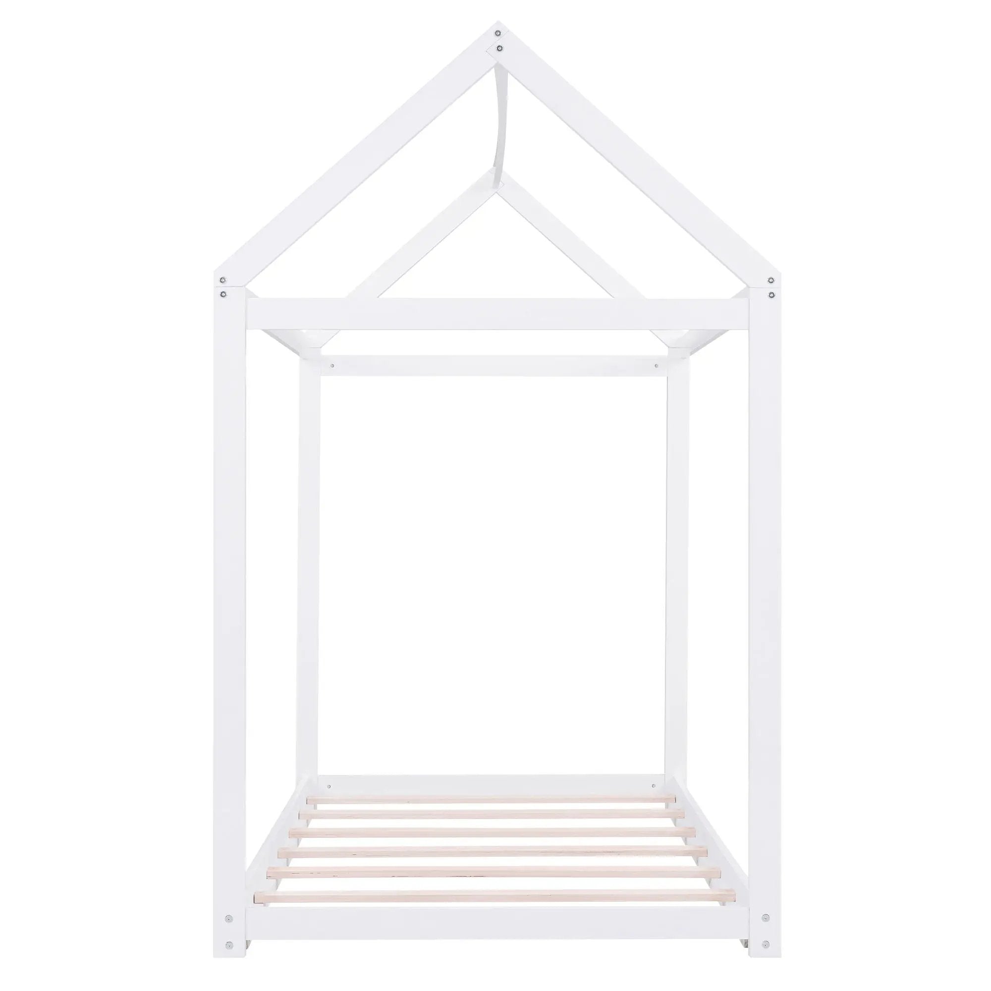 Wooden House Shaped Bed