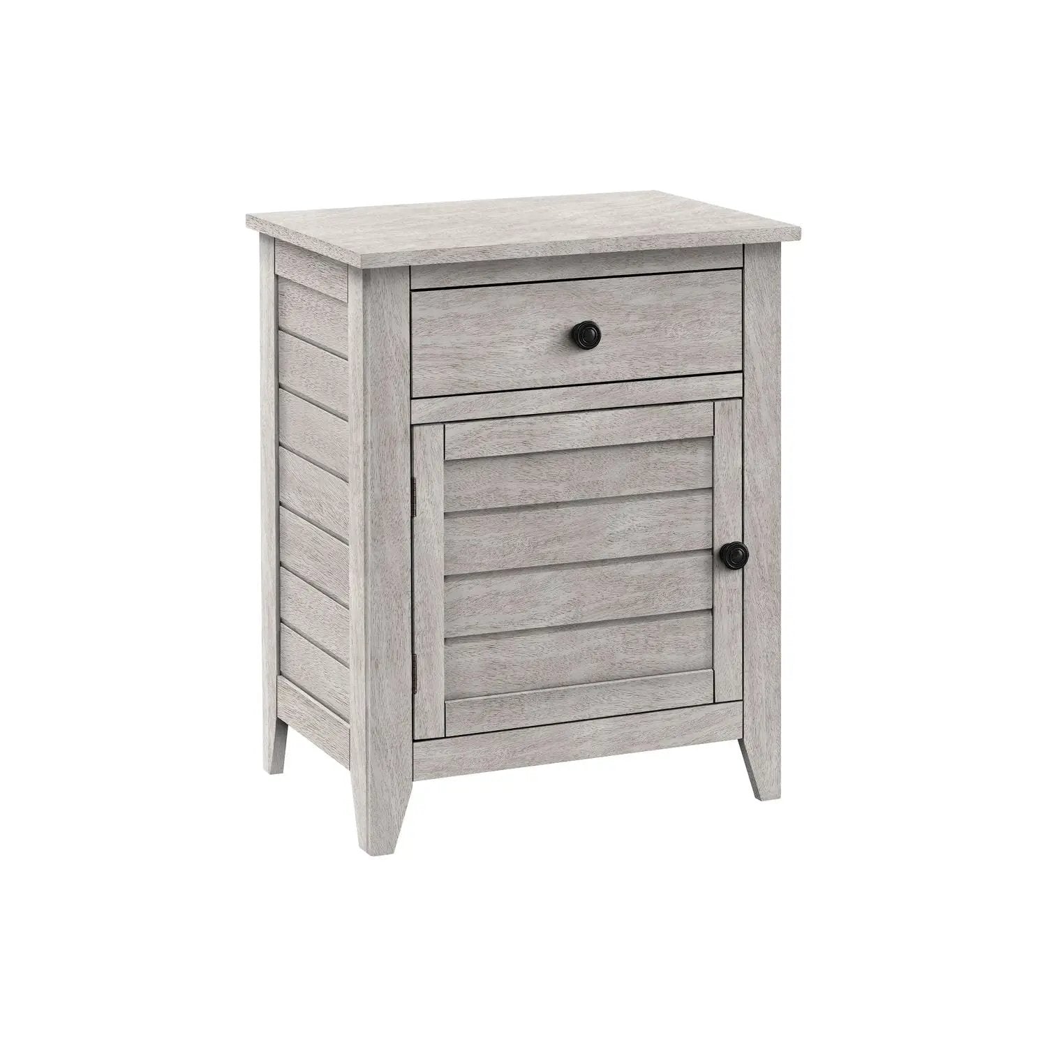 Accent Nightstand, Storage Drawer, Transitional