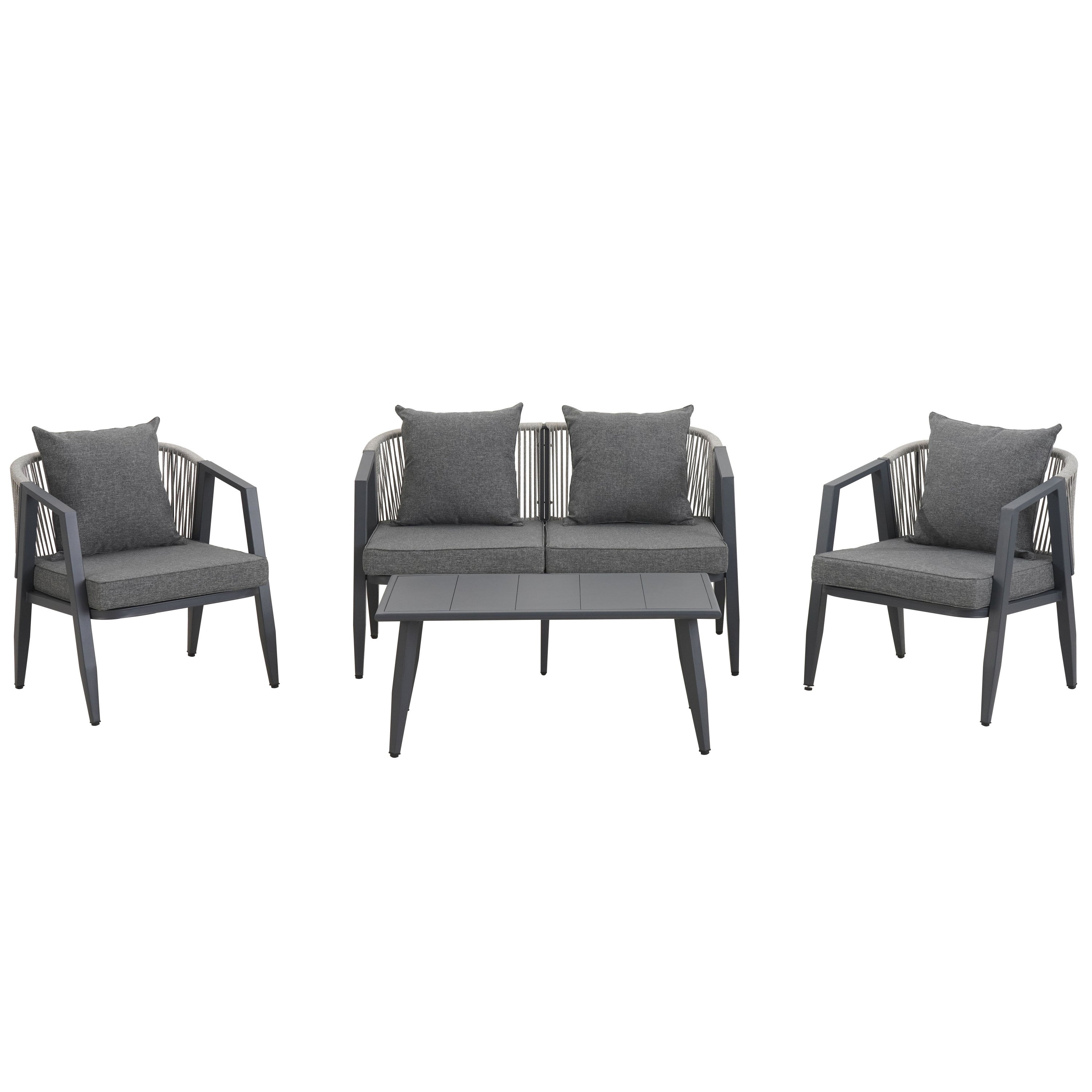 U_STYLE Durable and Comfortable Outdoor Seating Set,Suitable for Patios, Lawns, and Poolsides