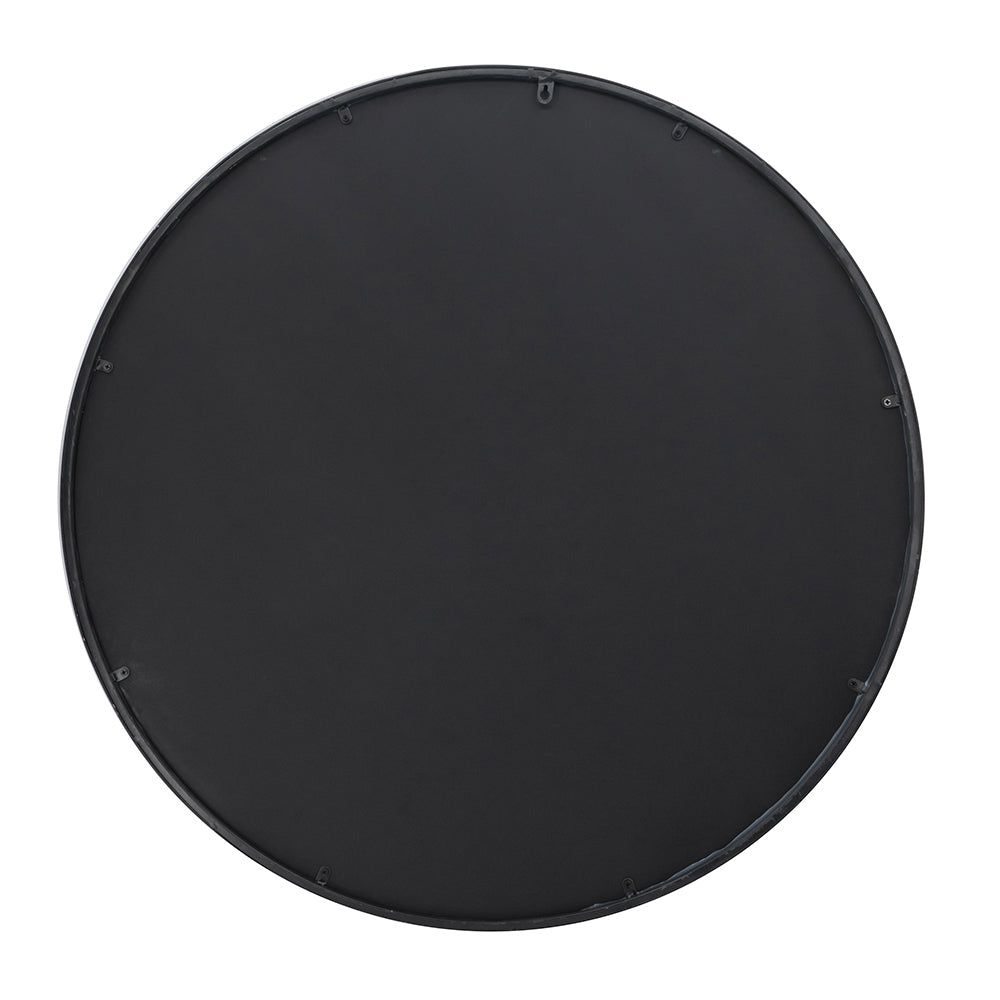 D36" Traditional Decor Style Round Antique Glass Wall Mirror,  Wall Decor for for Bathroom Entryway Console Lean Against Wall