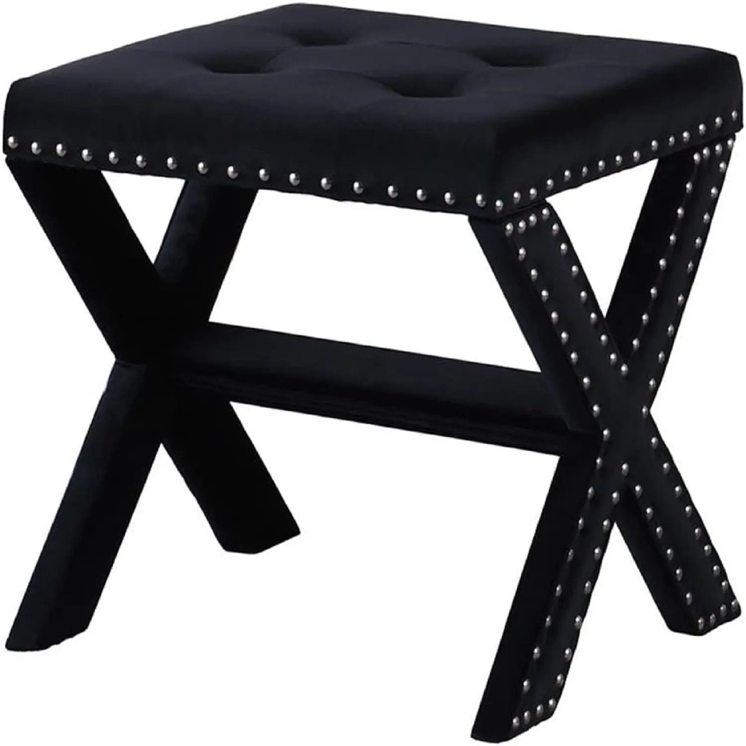 Upholstered Accent Bench With Nailhead Trim