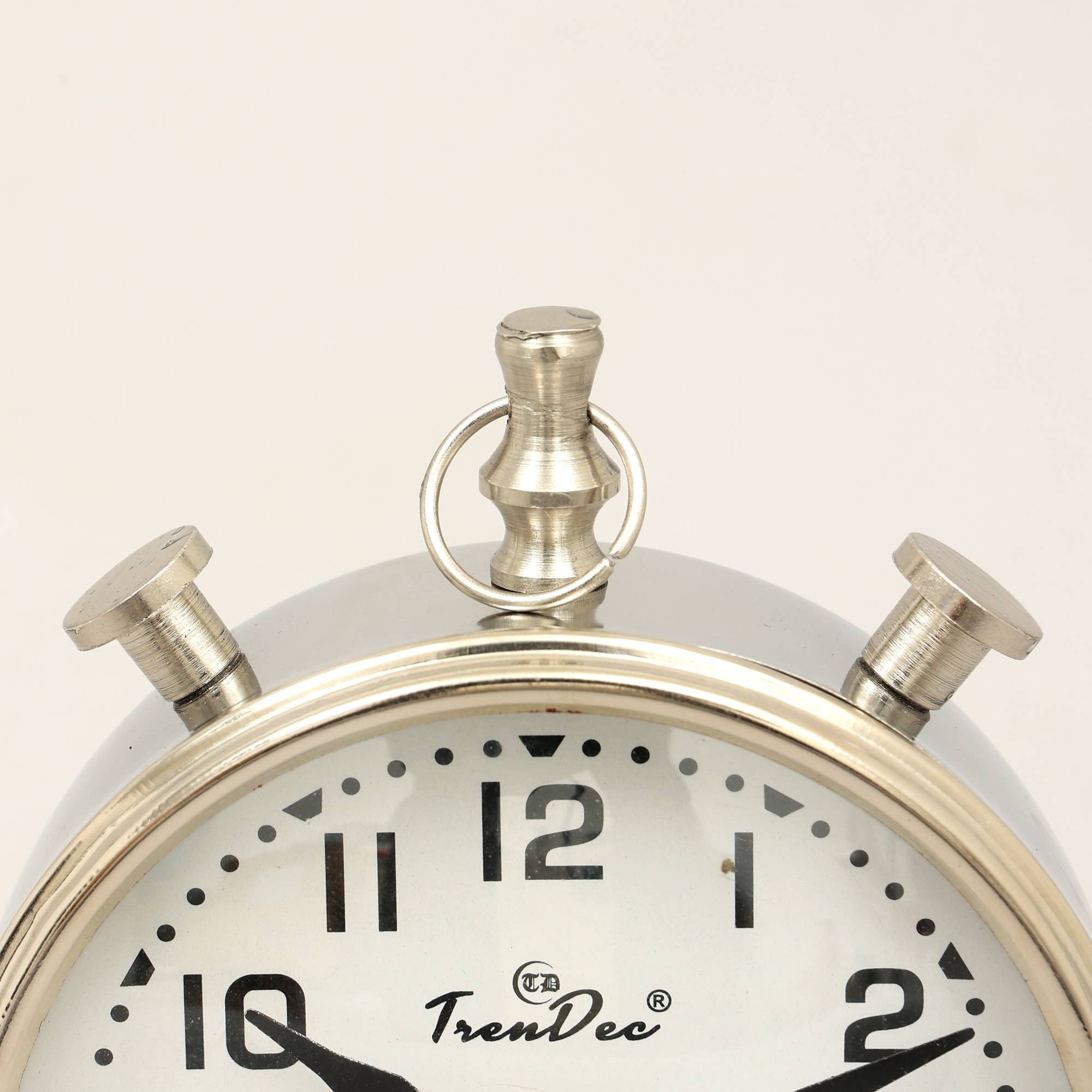 Decorative Desk Clock in Silver Color -Aluminium Table Clock