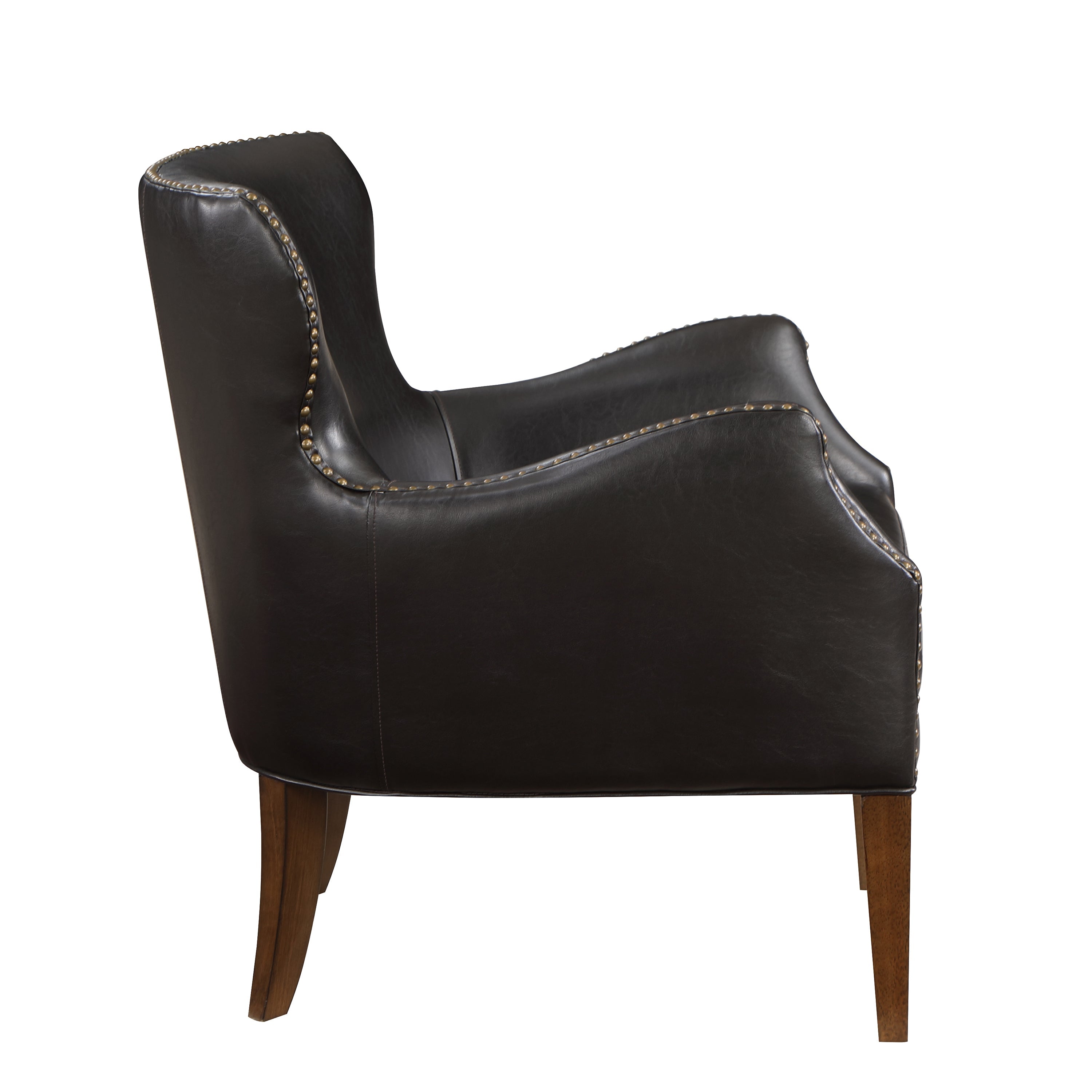 Daniela Deep Brown High Leg Slope Arm Chair