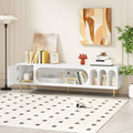 U-Can Modern TV Stand for up to 70 Inch TV, Entertainment Center TV Media Console Table, with 3 Shelves and 2 Cabinets, TV Console Cabinet Furniture for Living Room (Old SKU: WF314645AAK)