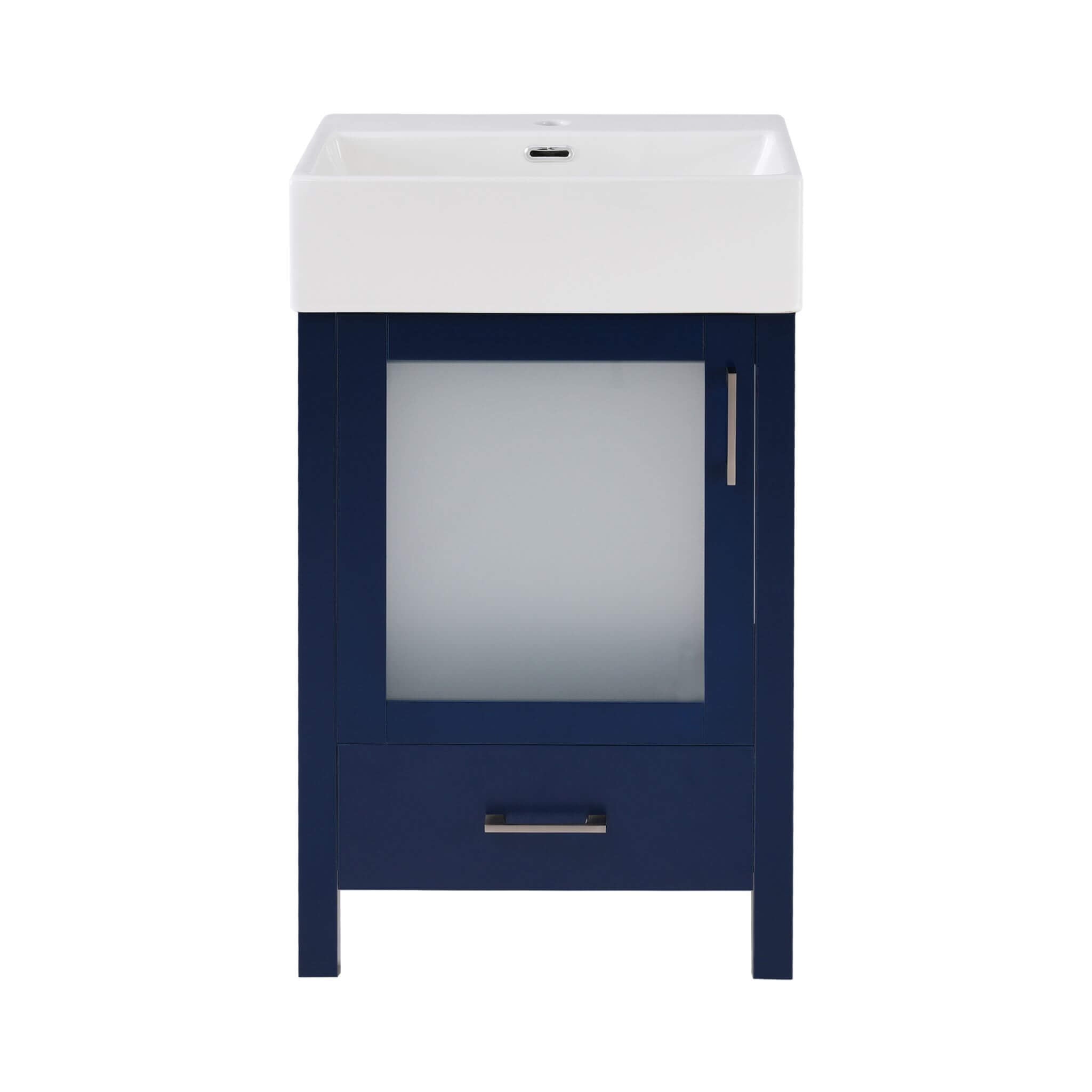 Alora 20-Inch Modern Bathroom Vanity With Ceramic Sink And Storage Cabinet (SAK39851)
