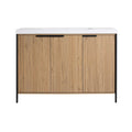Alora 48-Inch Modern Light Coffee Freestanding Vanity With Resin Sink (SAK71630)