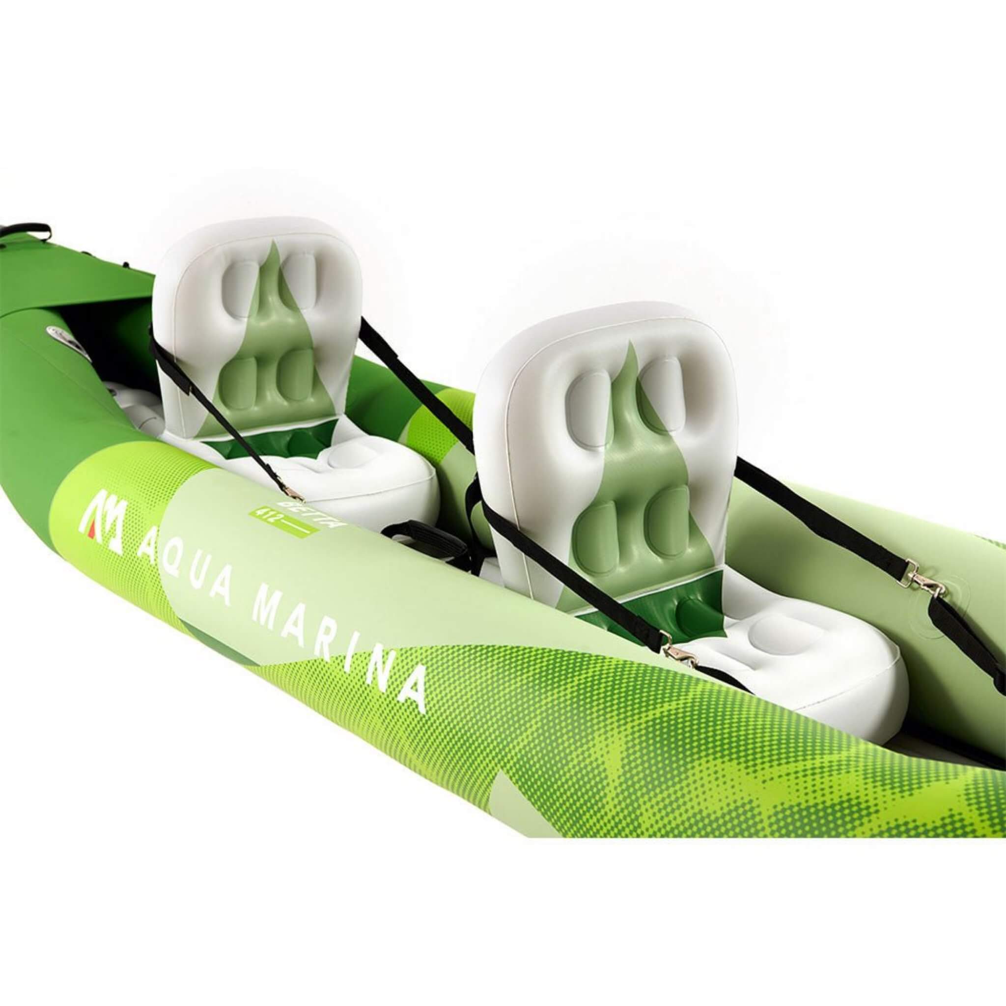 Aqua Marina Betta 2-Person Inflatable Recreational Kayak With Paddles, 14FT (BE-412) (SAK01375)