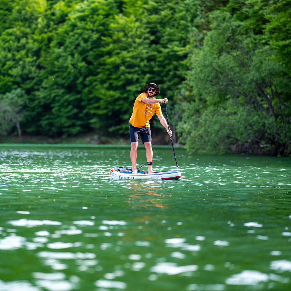 Aqua Marina Hyper BT-23HY02 Navy Touring SUP With Hydrodynamic Rail Edges & Adjustable Bungee, 12FT (SAK23285)