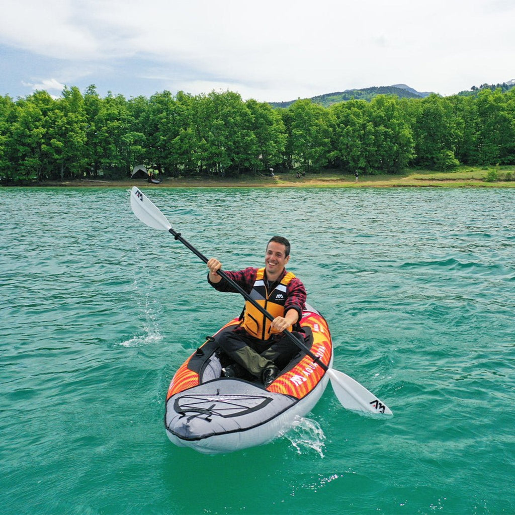 Aqua Marina Memba 330 1-Person Ultra Stiff Touring Kayak With Double Wall Fabric Floor, 10FT (SAK56789)