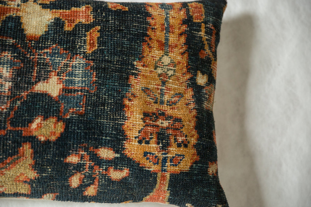 Antique Ziegler Mahal Rug Fragment Pillow