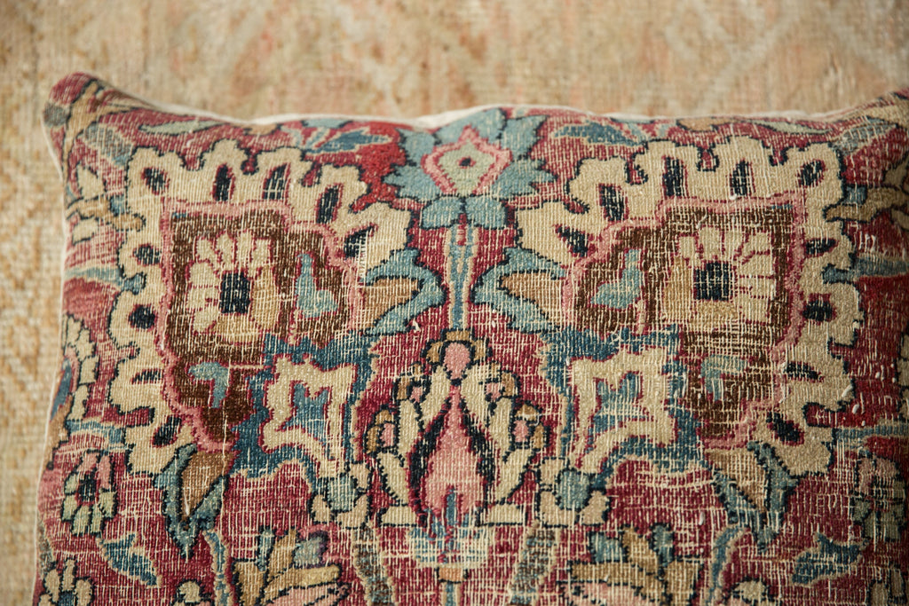 Vintage Meshed Rug Fragment Pillow