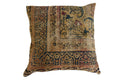 Antique Kerman Rug Fragment Pillow