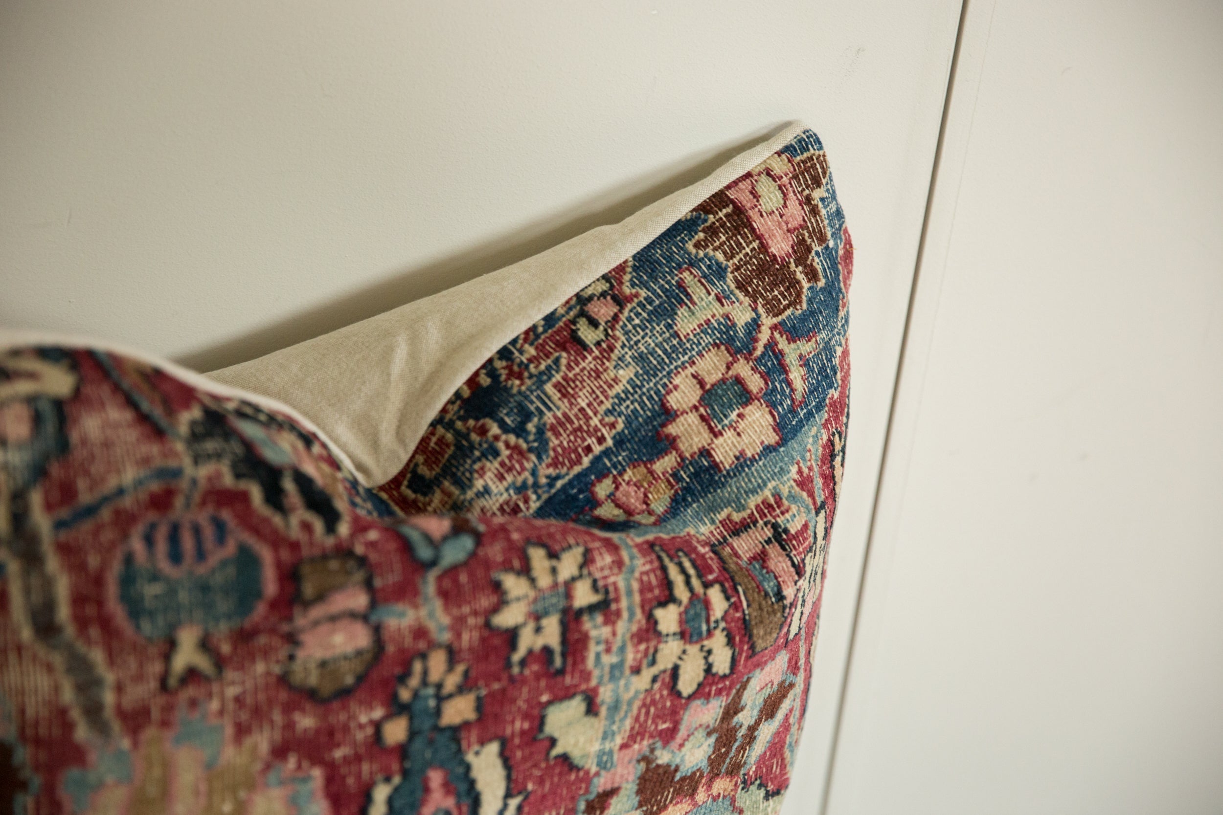 Vintage Meshed Rug Fragment Pillow