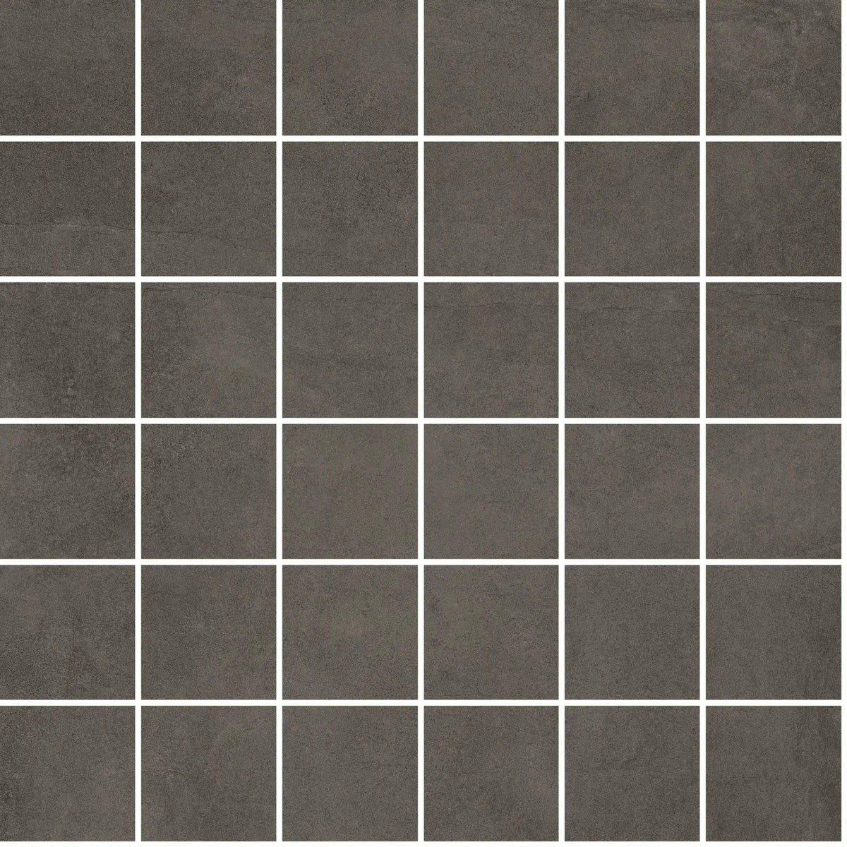 Attitude Calm Brown Mosaic A Concrete Look Porcelain Mosaics 12x12