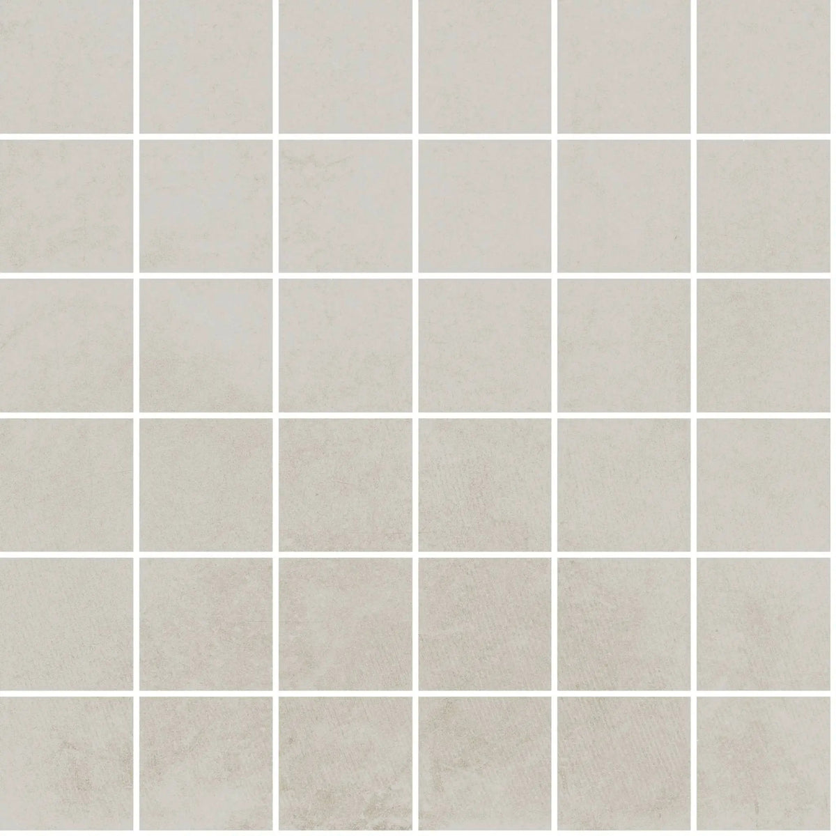 Attitude Light White Mosaic A Concrete Look Porcelain Mosaics 12x12