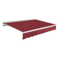 [18x10FT] Awntech Destin Premium Electric Outdoor Motorized Retractable Awning [DTL18/DTR18-SBY] (SAK13056)