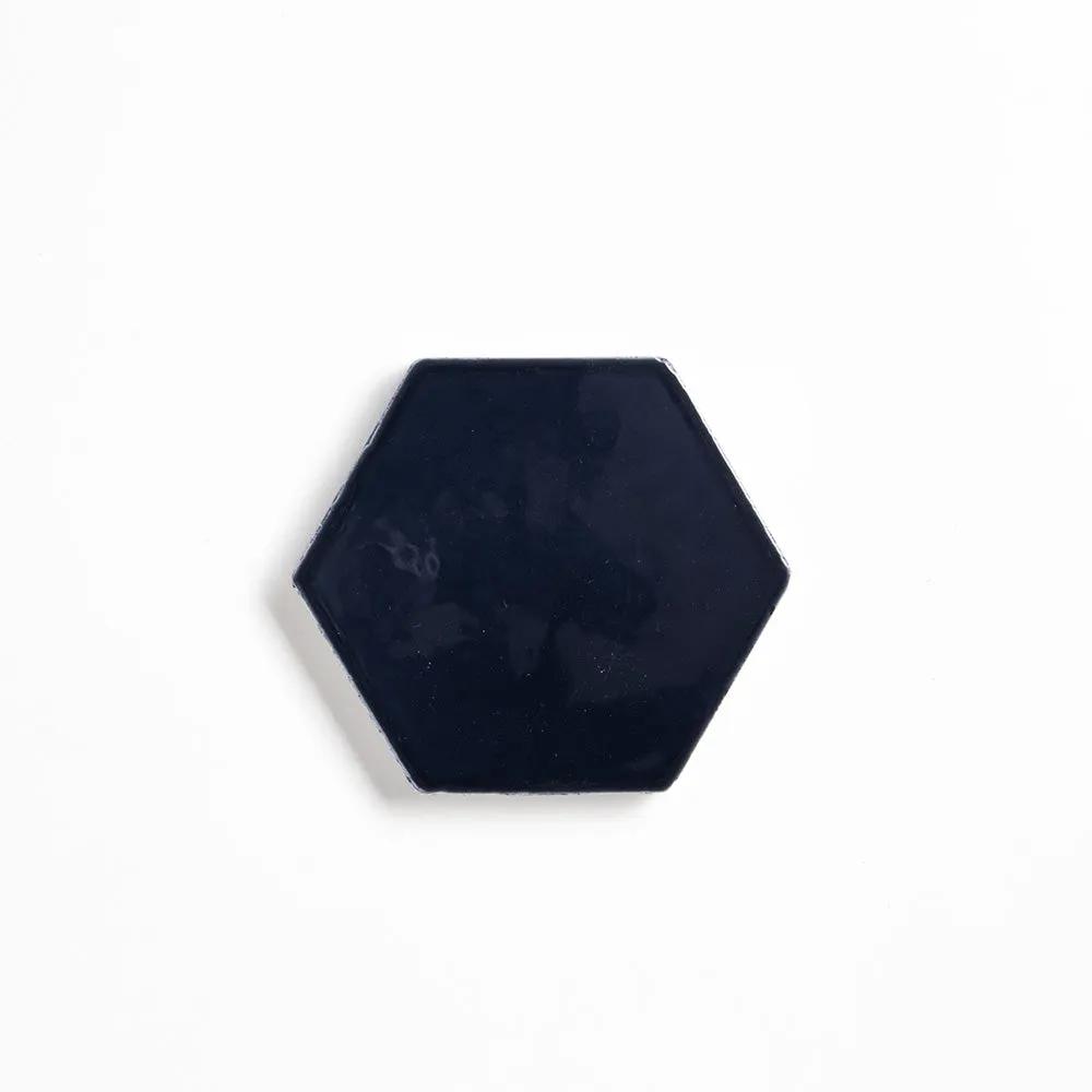 Azul Laguna Glossy Hexagon 4 Ceramic Tiles 4x4