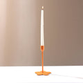 Home Décor Floral Fusion Orange Candle Holder - Stylish 4x7 Inch Decorative Candle Holder for Living Room & Home Accents