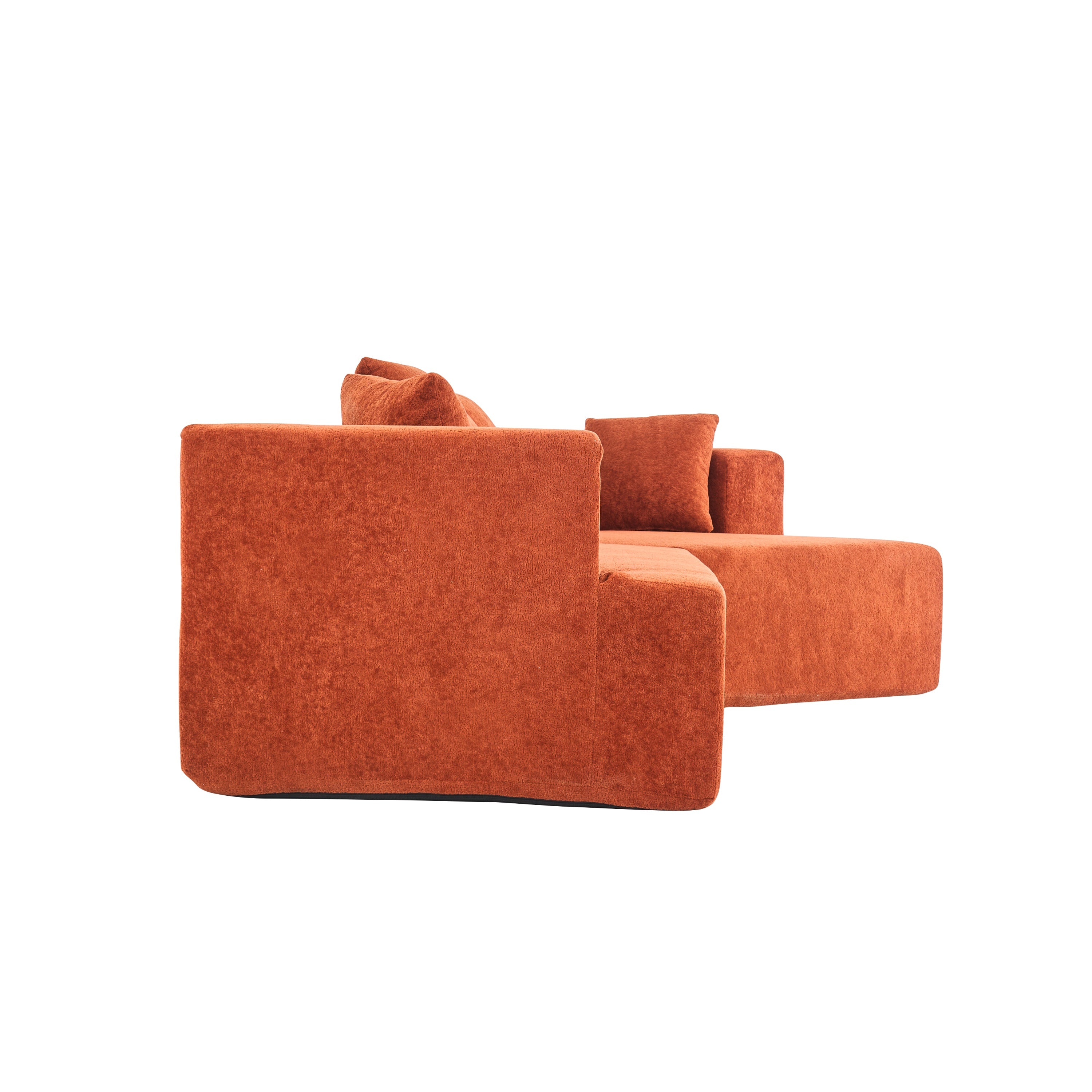 Memory Foam Couch, No Installation & Easy to Transport, Deep Seat Modern Sofa with Chenille Fabric, Couch for Living Room, Bedroom, Apartment, Home Office
