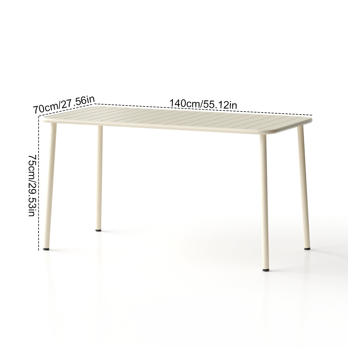Sella long table outdoor dining table villa courtyard balcony table outdoor leisure table simple garden waterproof table