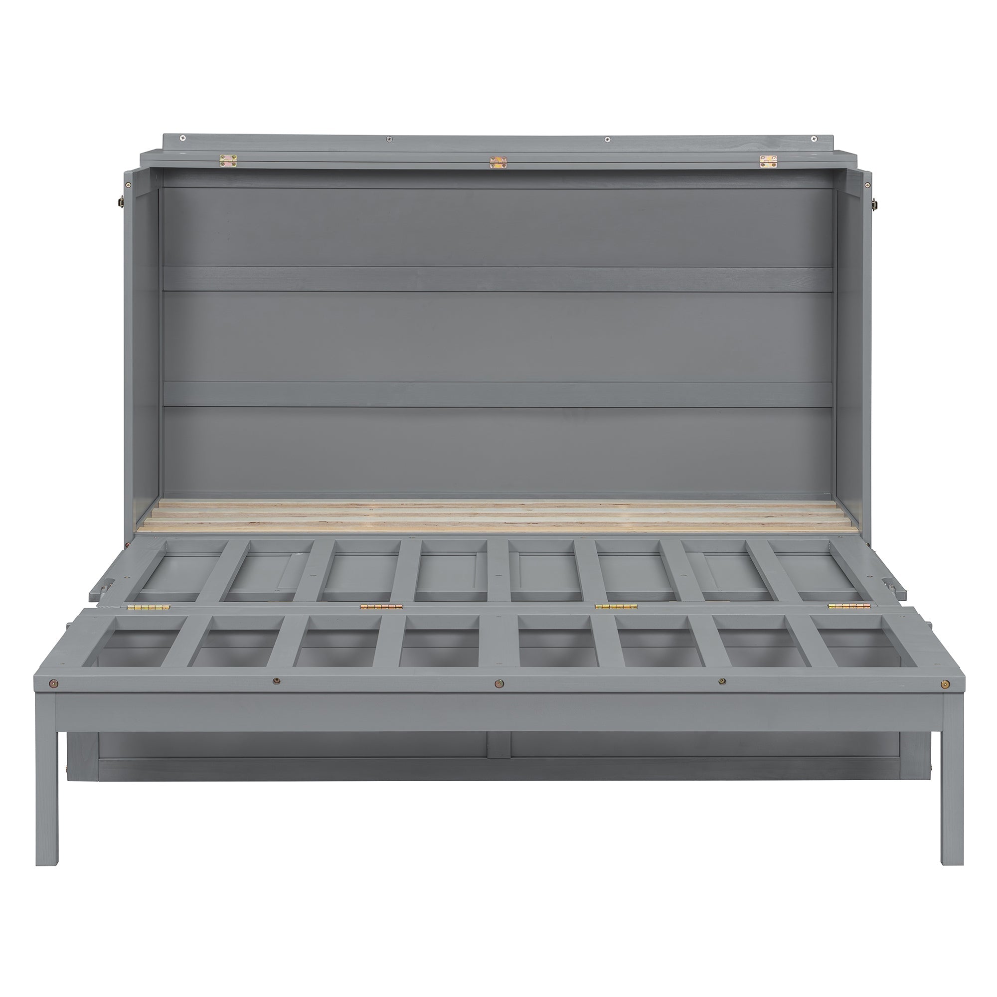 Queen Size Murphy Bed, Gray