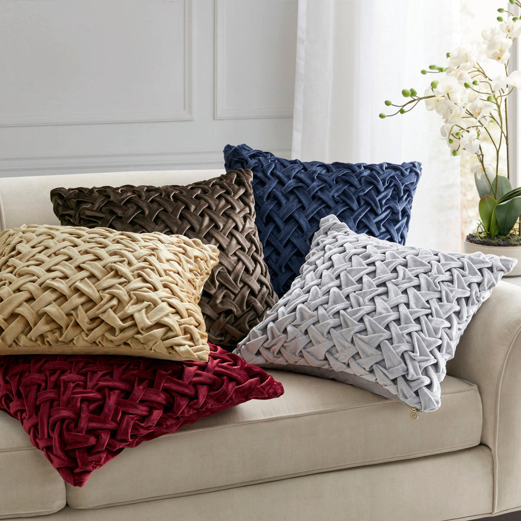 Square Decor Pillow Silver 20x20'