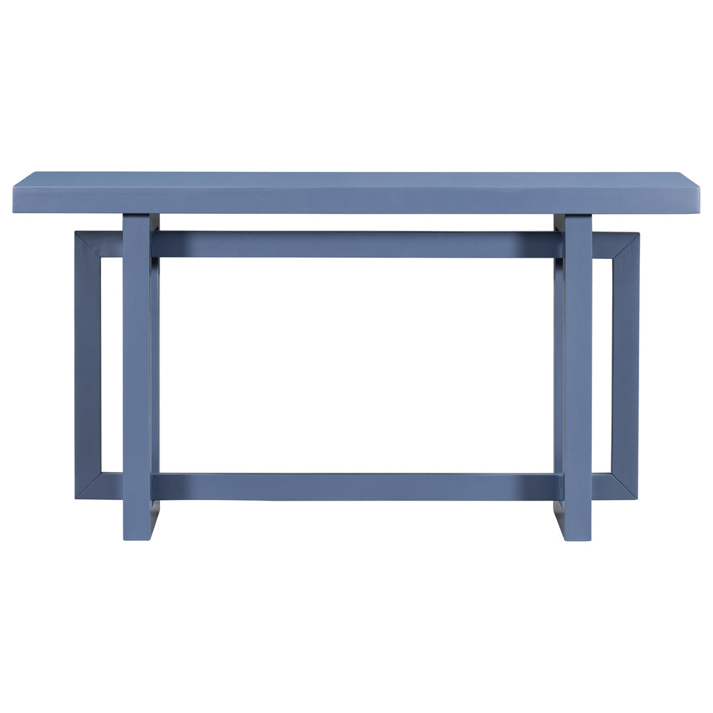 U_STYLE Contemporary Console Table with Wood Top, Extra Long Entryway Table for Entryway, Hallway, Living Room, Foyer, Corridor