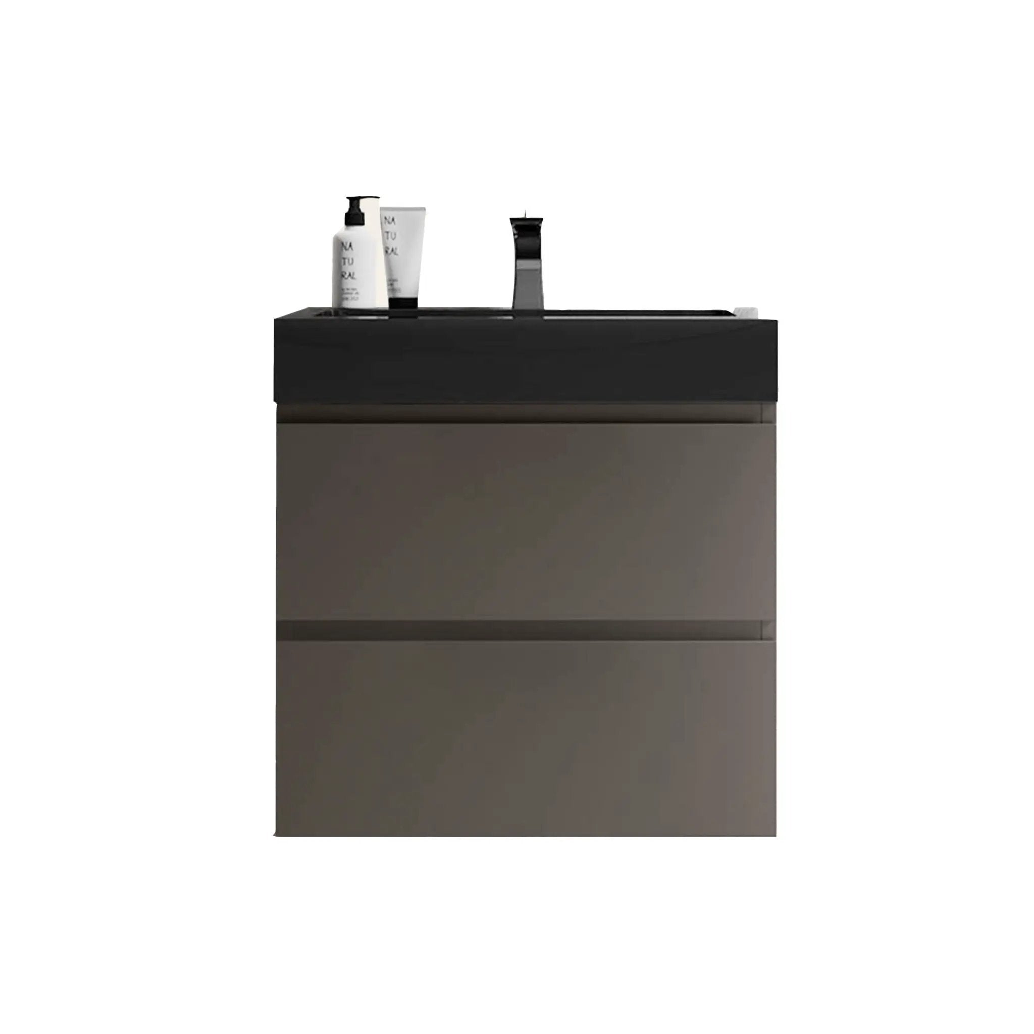 Alice - Bathroom Vanity With Sink, Large Storage Wall Mounted Floating Bathroom Vanity For Modern Bathroom, One-Piece Sink Basin Without Drain And Faucet