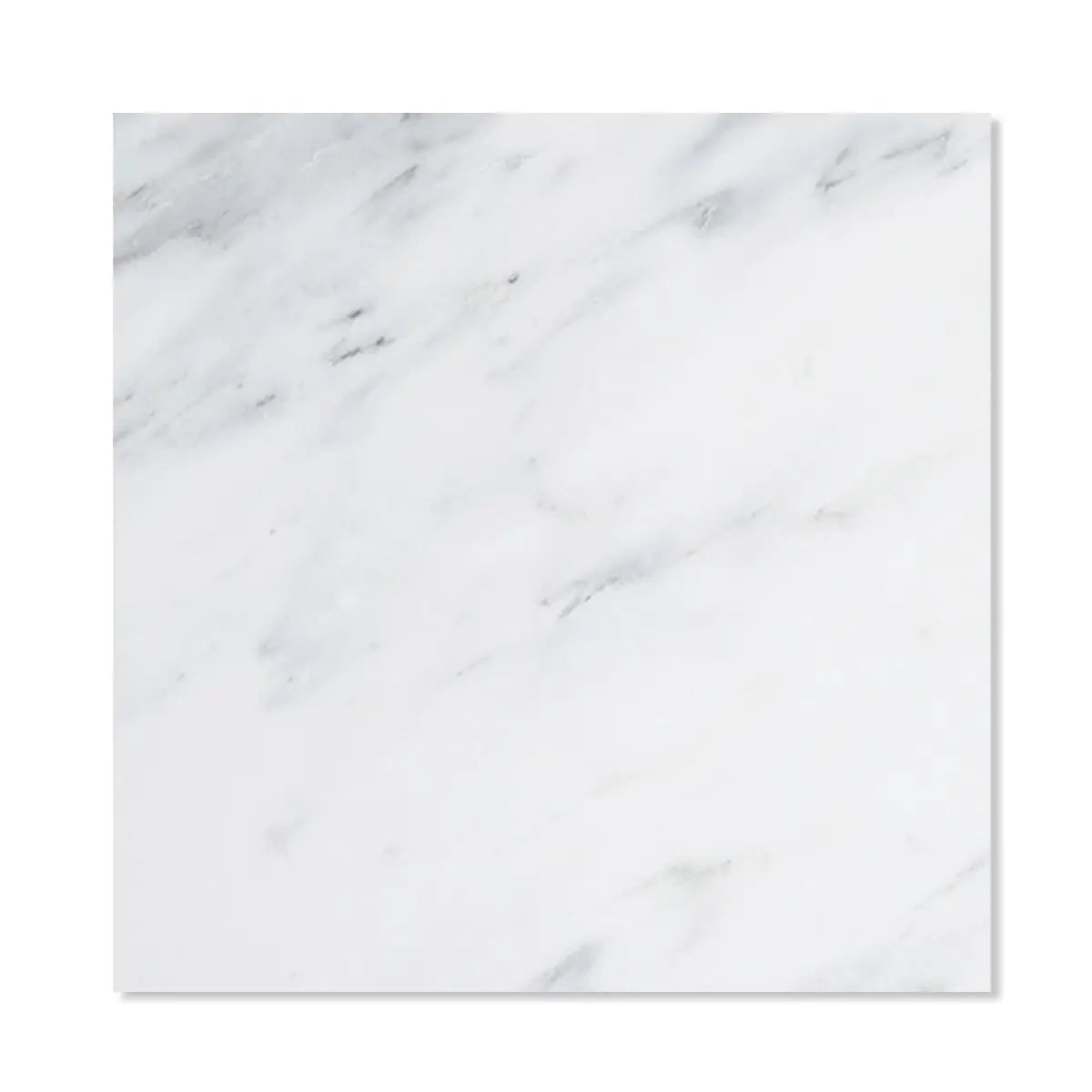 Bella White Polished Marble Tiles 18x18