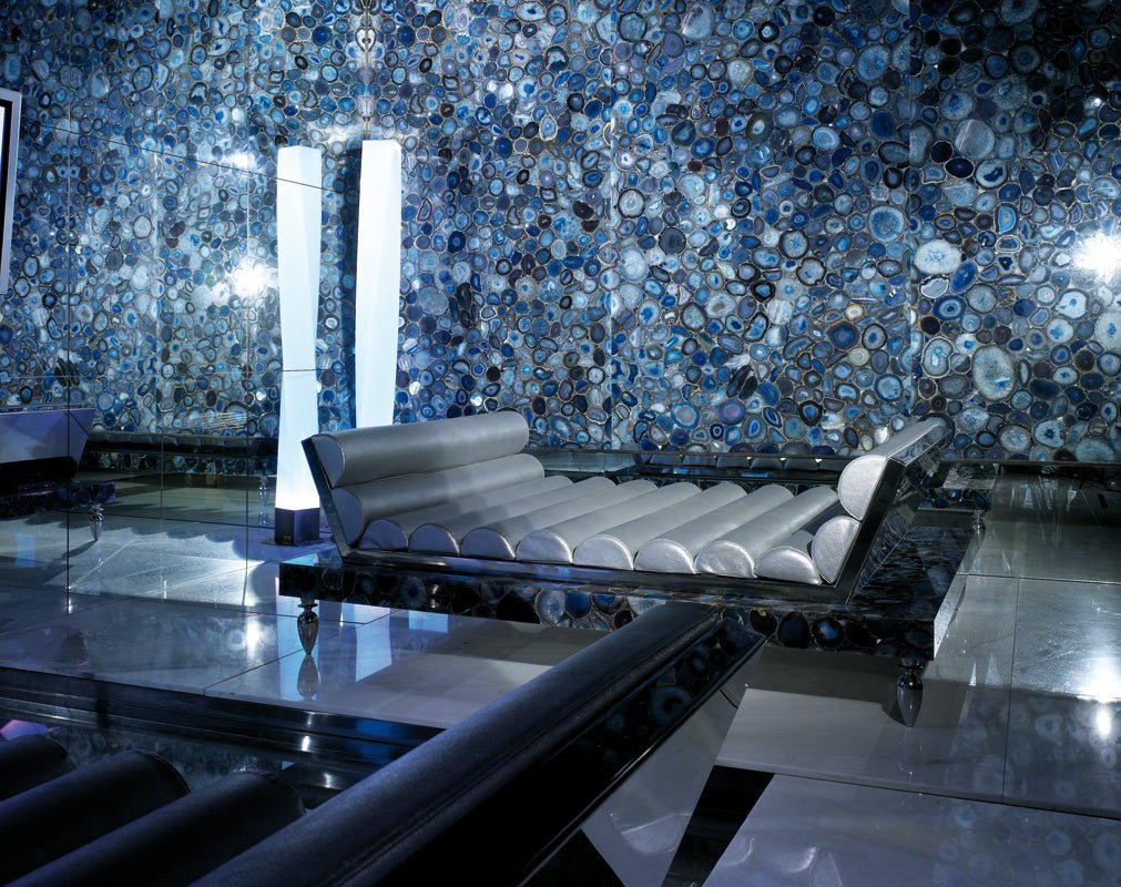 Blue Agate Precious Stone
