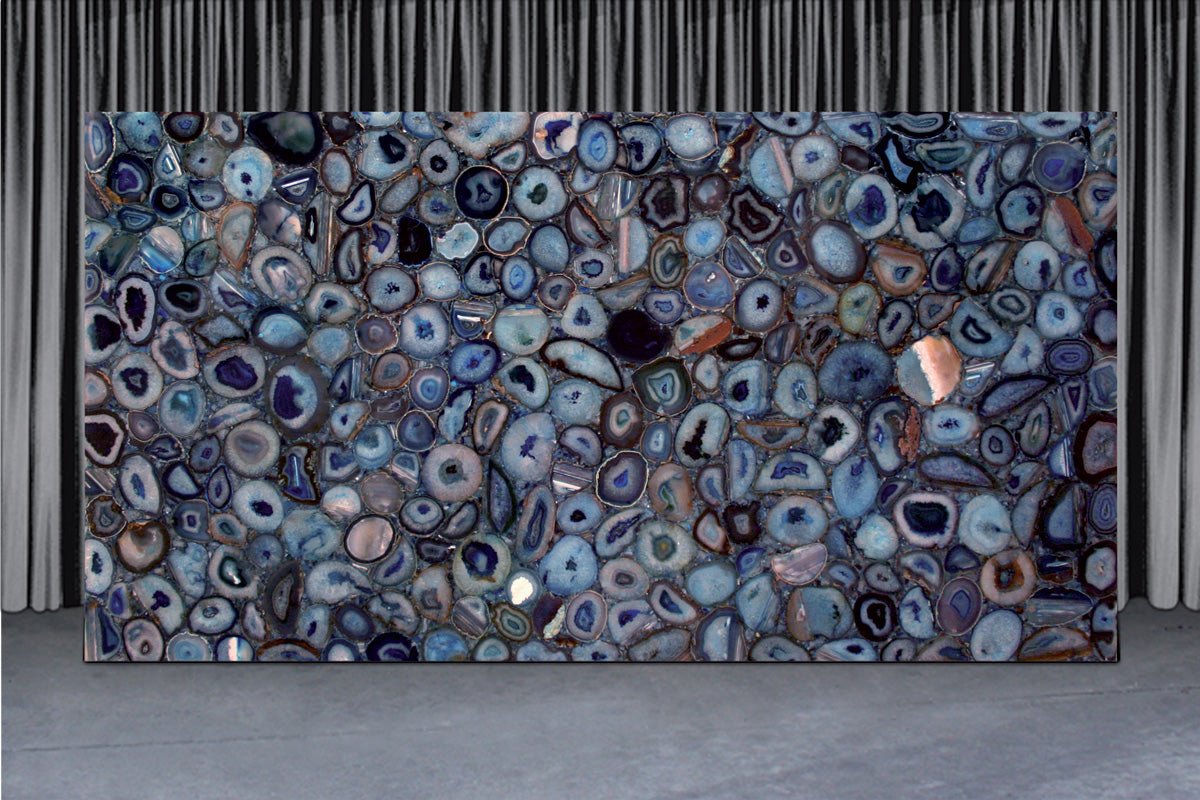 Blue Agate Precious Stone