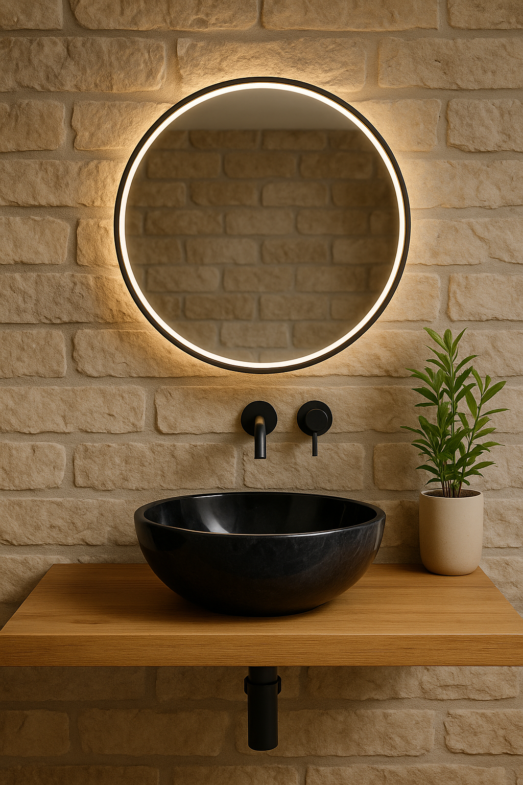 Black Marble Sink