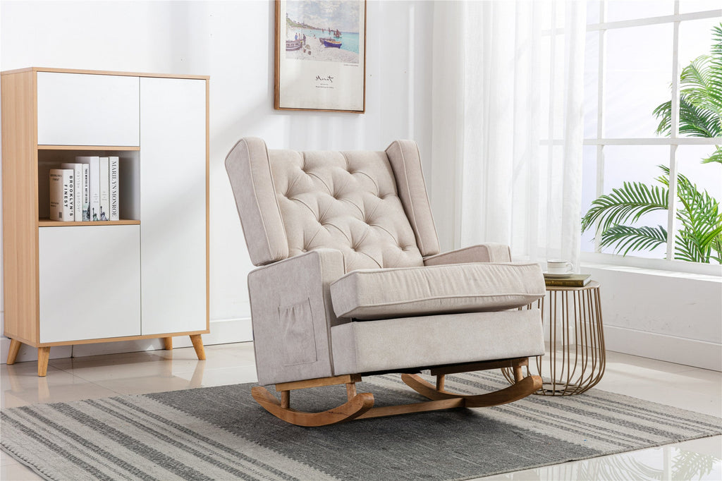 COOLMORE  living  room Comfortable  rocking chair  accent chair