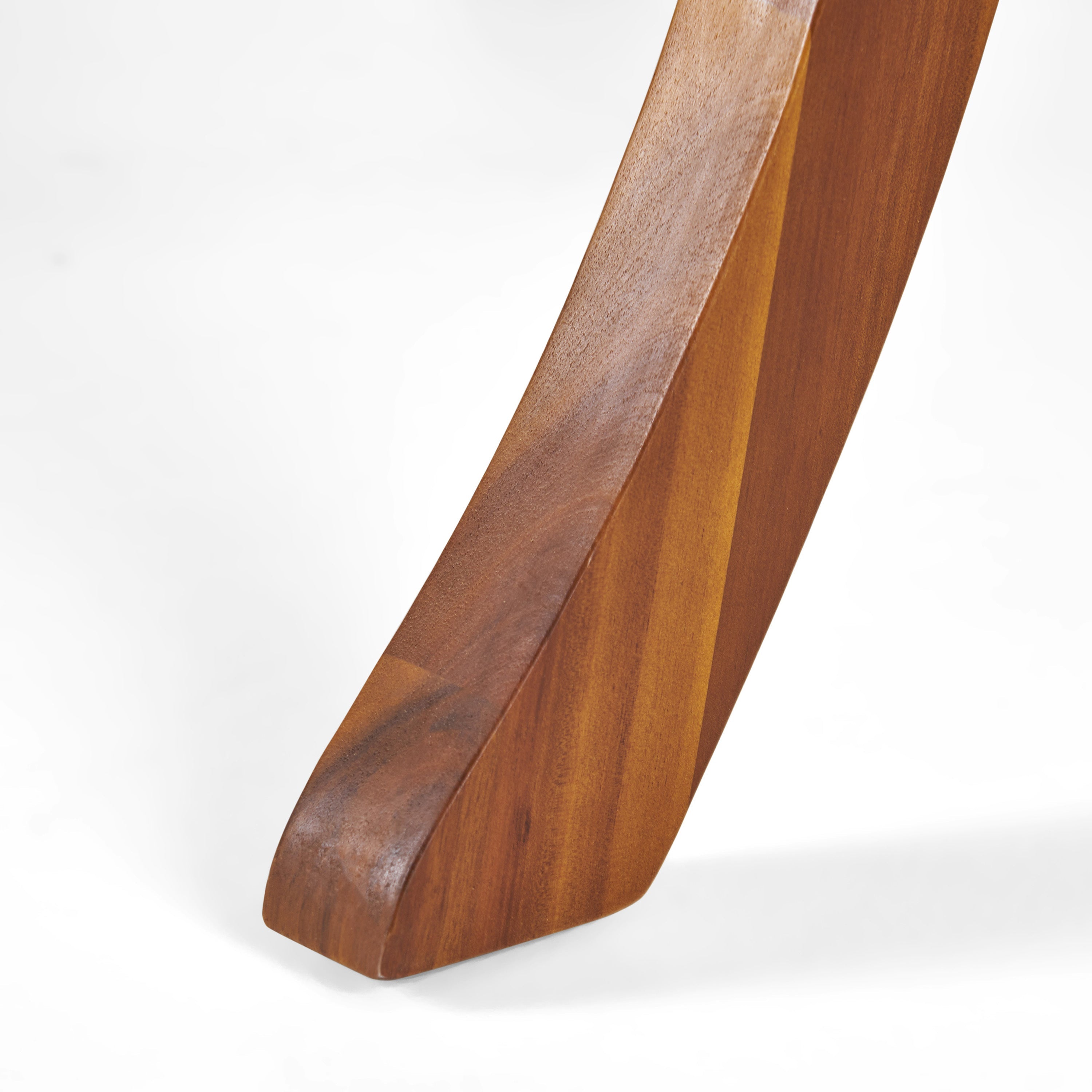 HERMOSA 47 Outdoor Acacia Wood Table with Teak Finish and Circular Design