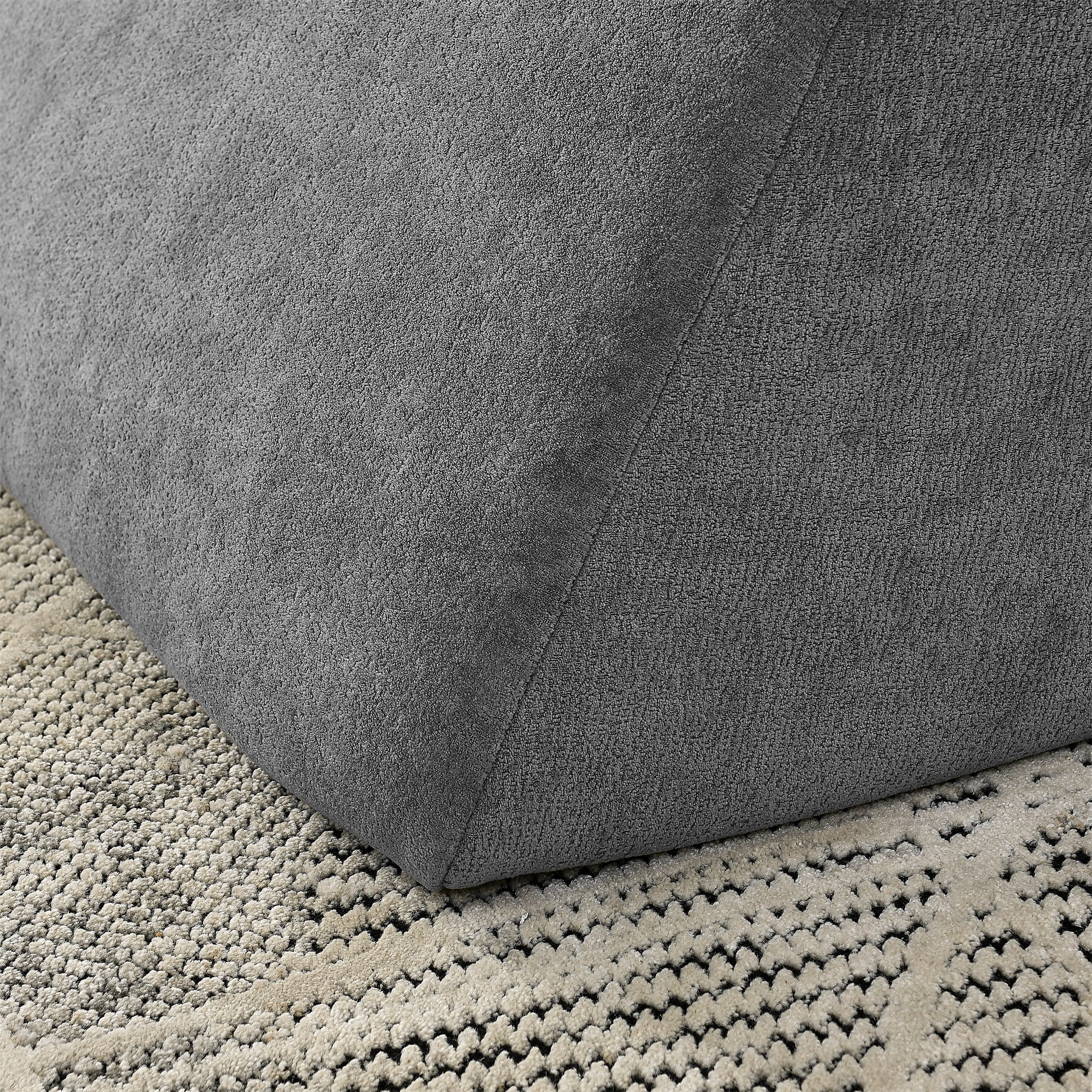 Bean Bag Chair, Lazy Floor Sofa Couch for Adults and Kids, Fireside Chair with Ergonomic Design, Memory Foam Lounge Chair for Living Room Bedroom, Office, Grey