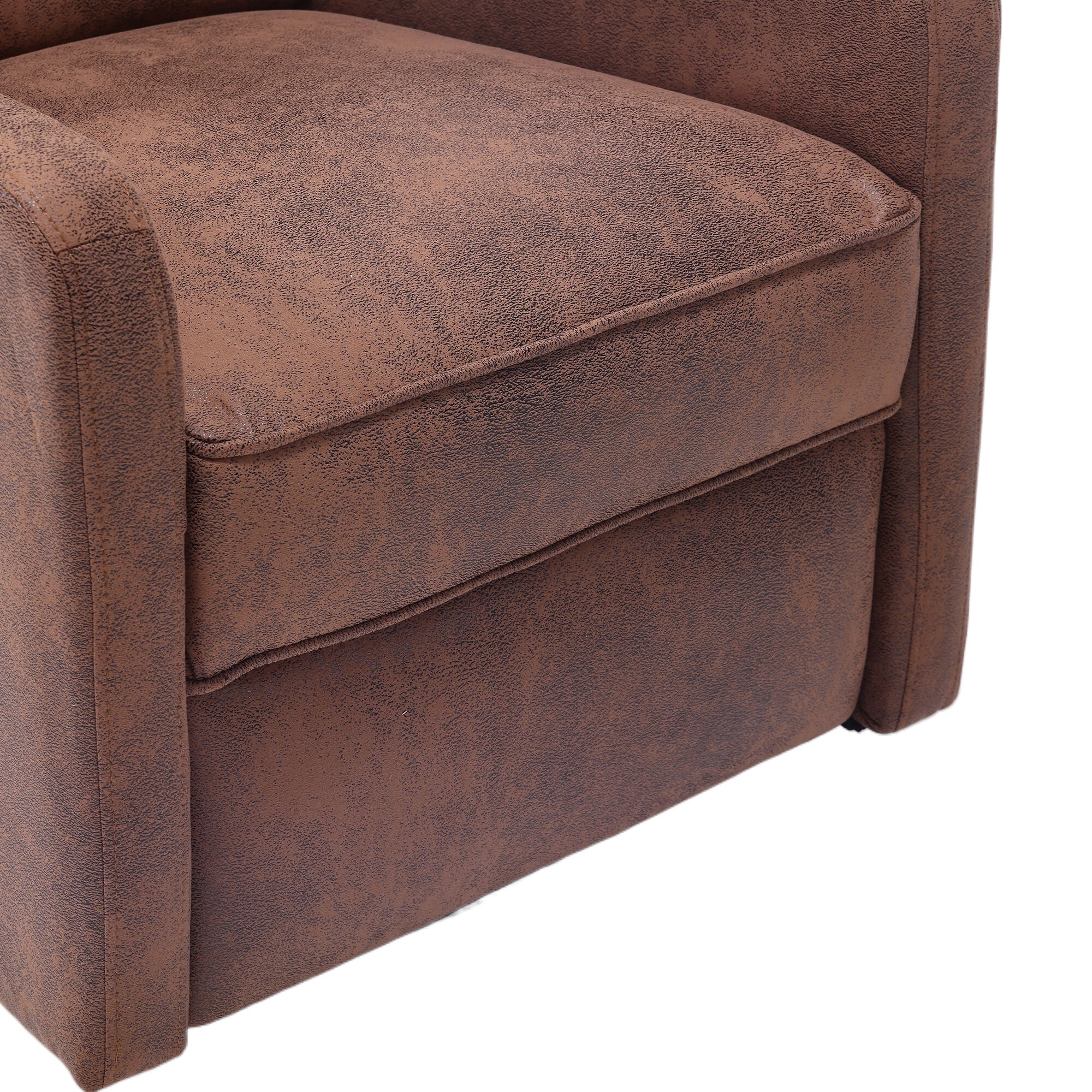 COOLMORE Rocking Recliner Chair,360 Degree Swivel Nursery Rocking Chair,Glider Chair,Modern Small Rocking Swivel Recliner Chair for Bedroom,Living Room Chair Home Theater Seat (Coffee)