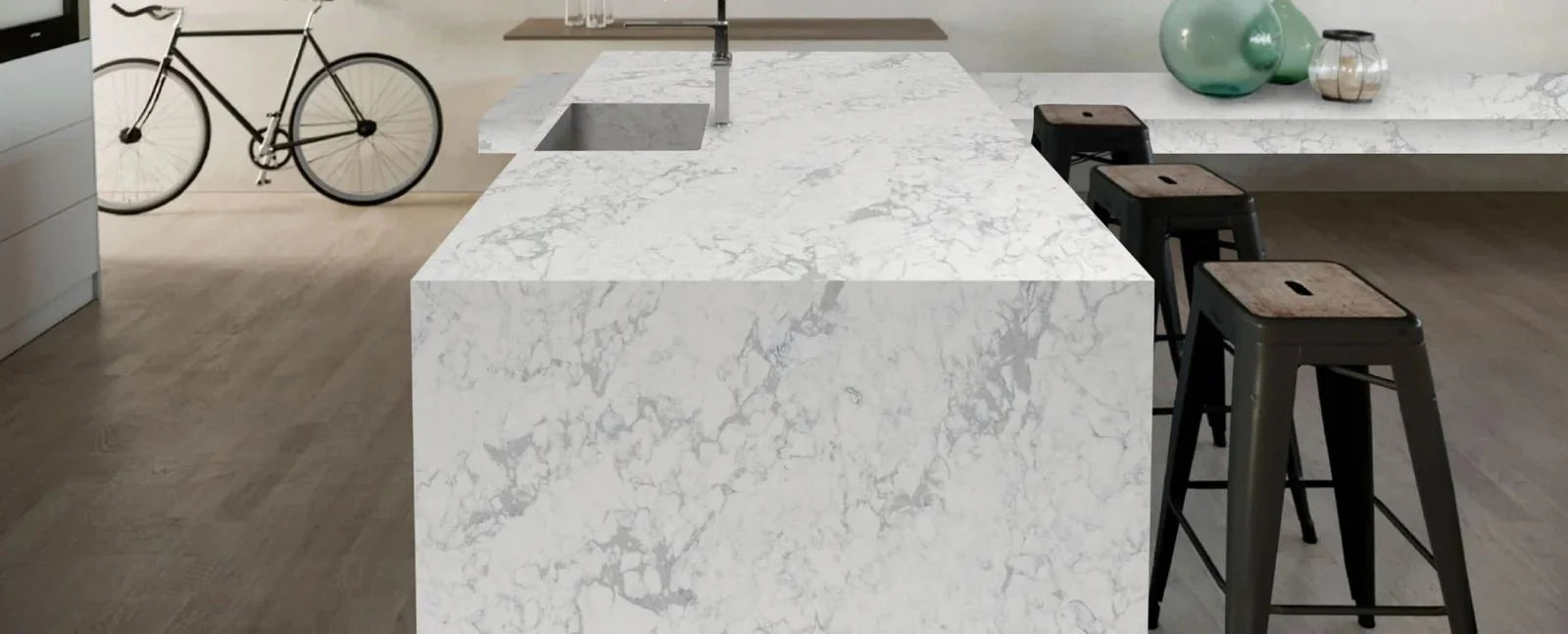 Calacatta Statuario Raphael Quartz