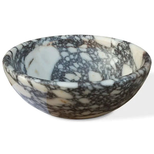 Villohome Calacatta Viola marble bathroom sink, polished above-vanity round bowl