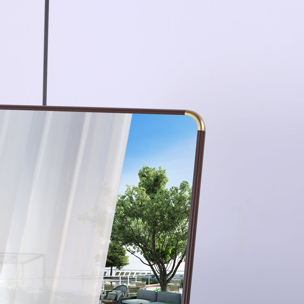 The 4th generation floor standing full-length mirror. wall mirror, bathroom makeup mirror, bedroom foyer, clothing store, wall mounted. 60 "* 16.5"