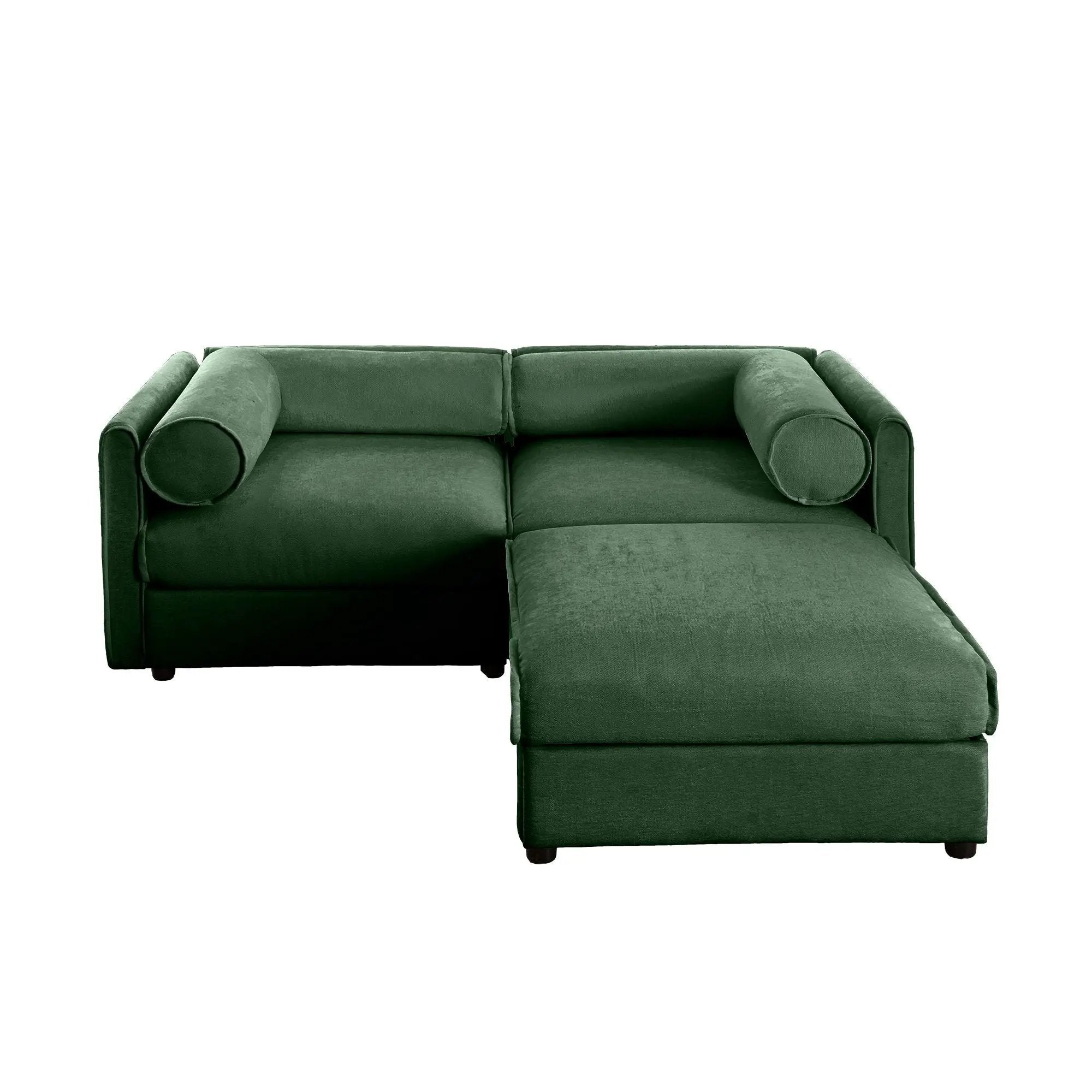 Contemporary Elegant Sofa With Storage And Ottoman