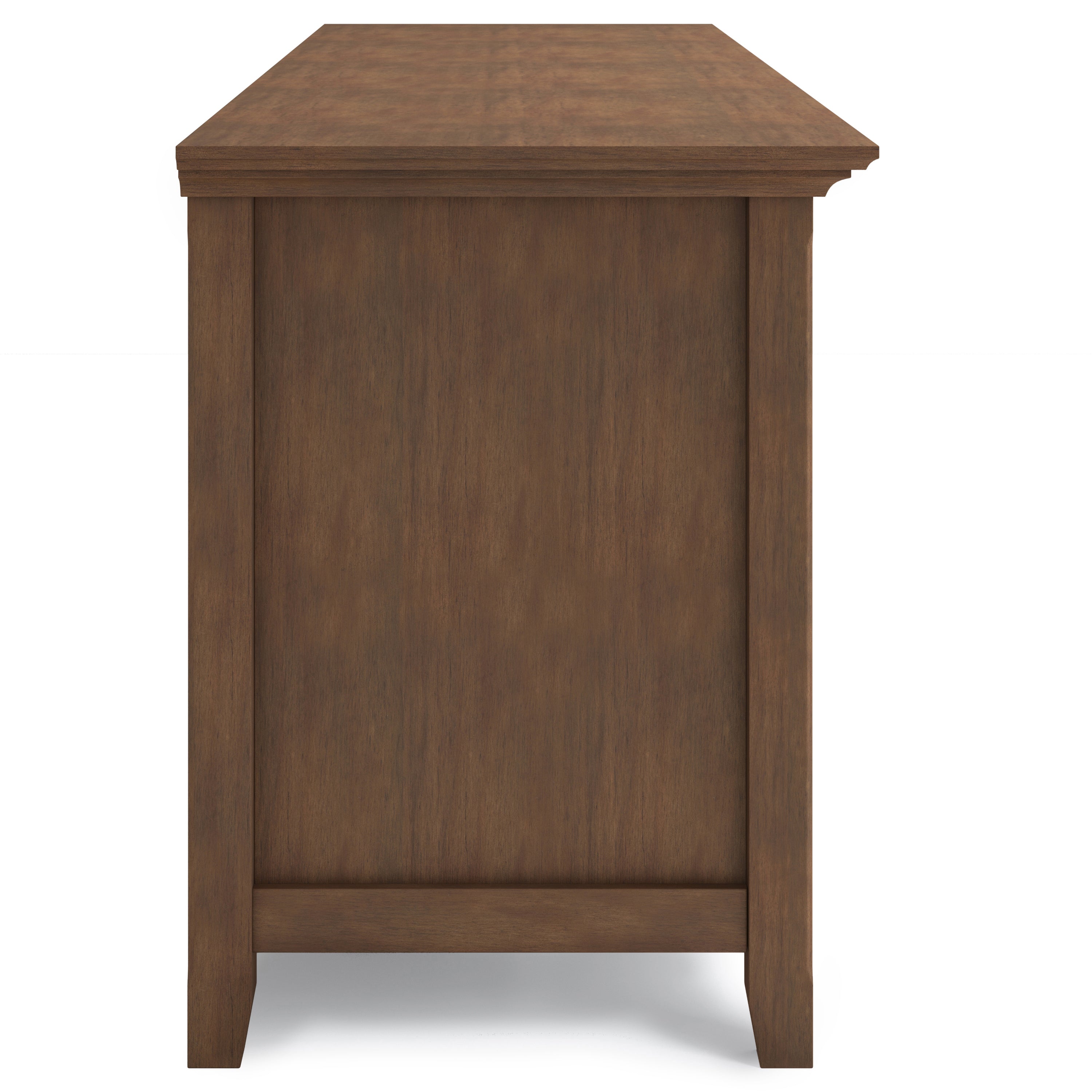 Amherst 72 inch Solid Wood TV Media Stand in Rustic Natural Aged Brown