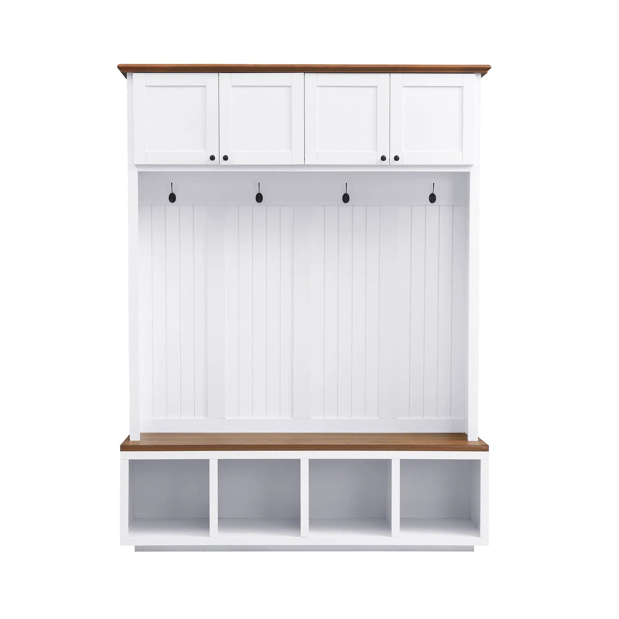 Entryway Hall Tree With Bench And Storage