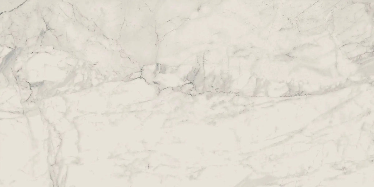 Charme Veined Statuario Marble Look Porcelain Tiles 24x48