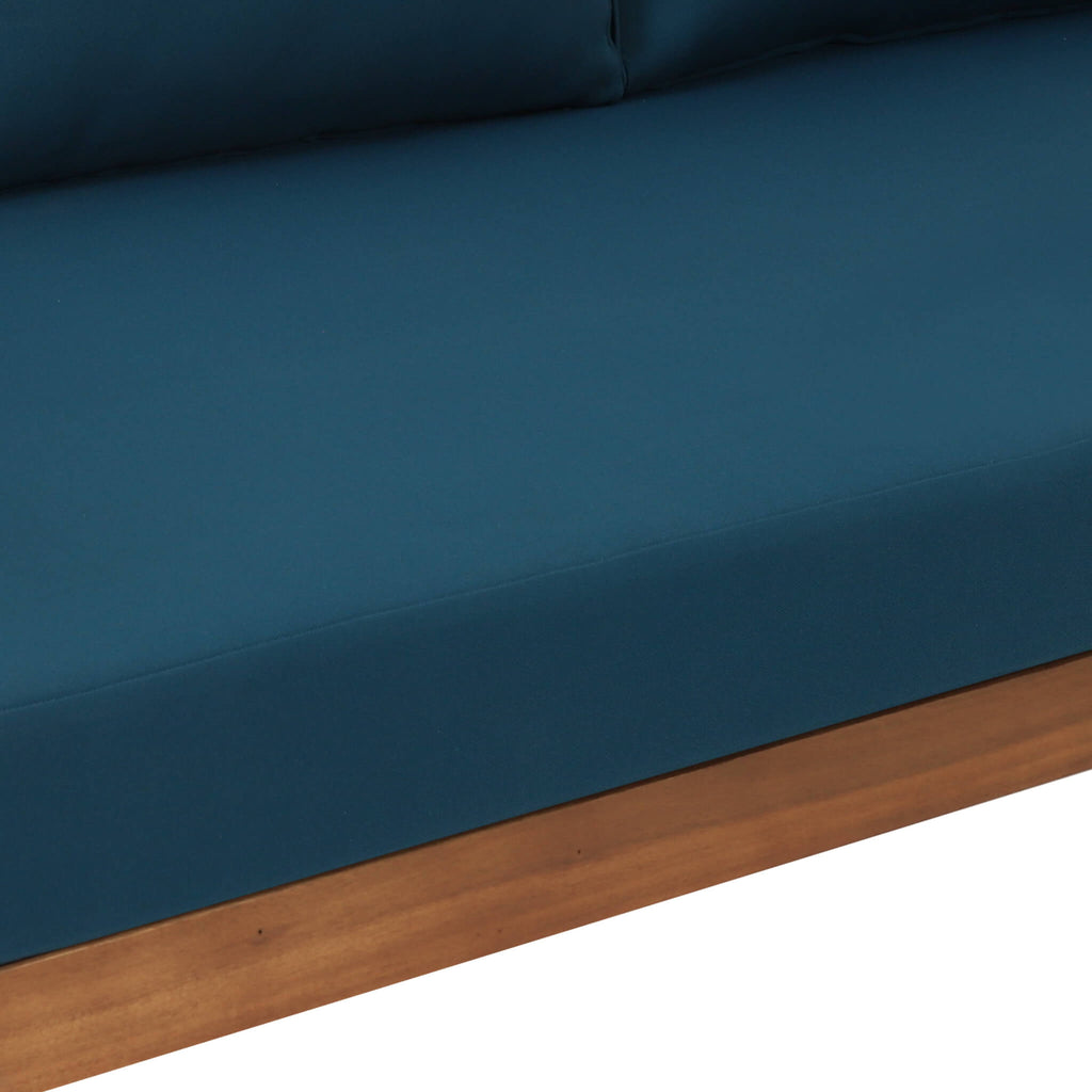 Claremont 3-Seater Acacia Wood Daybed Sofa With Water-Resistant Cushions (SAK65773)